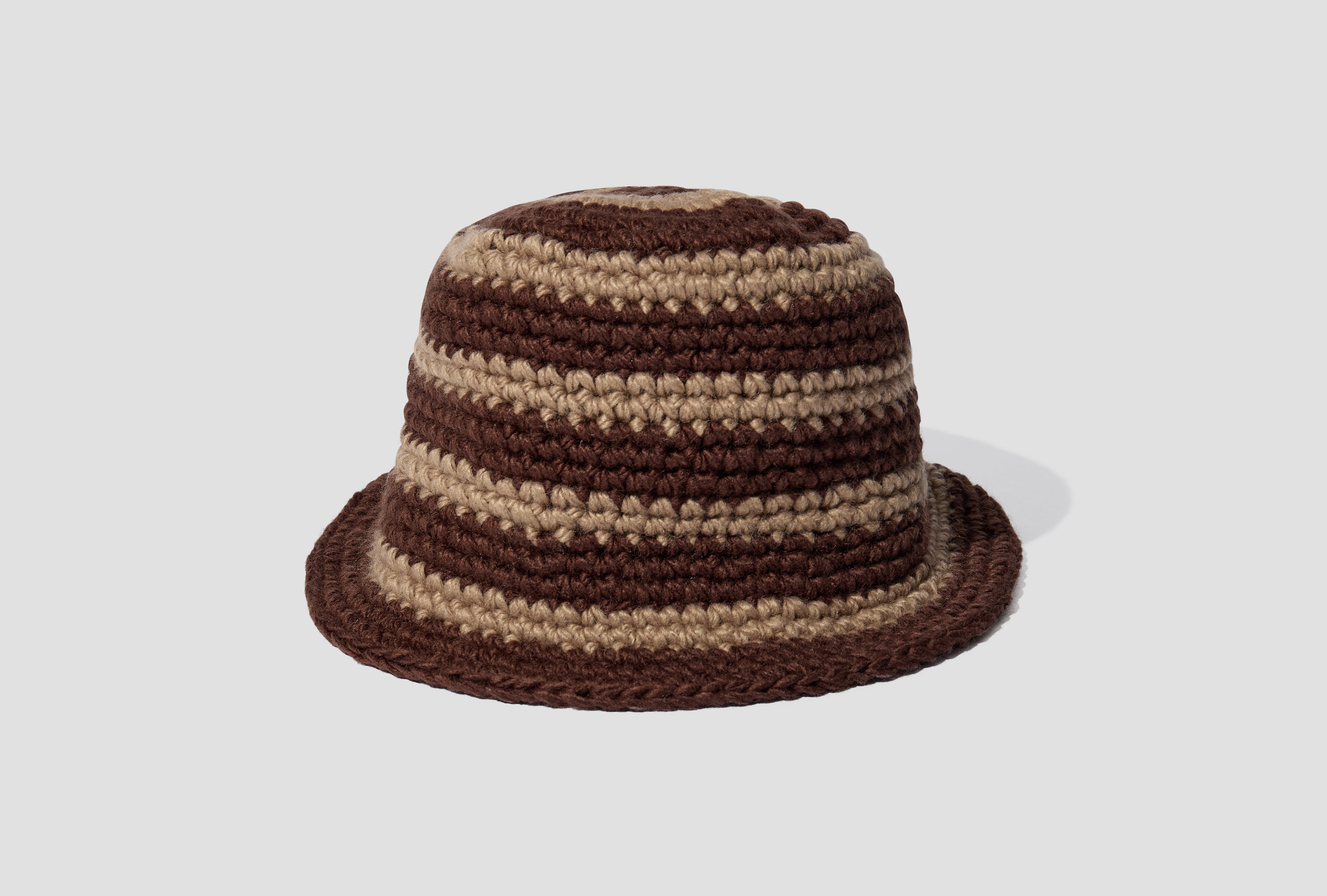 Stussy swirl knit bucket hat Brown