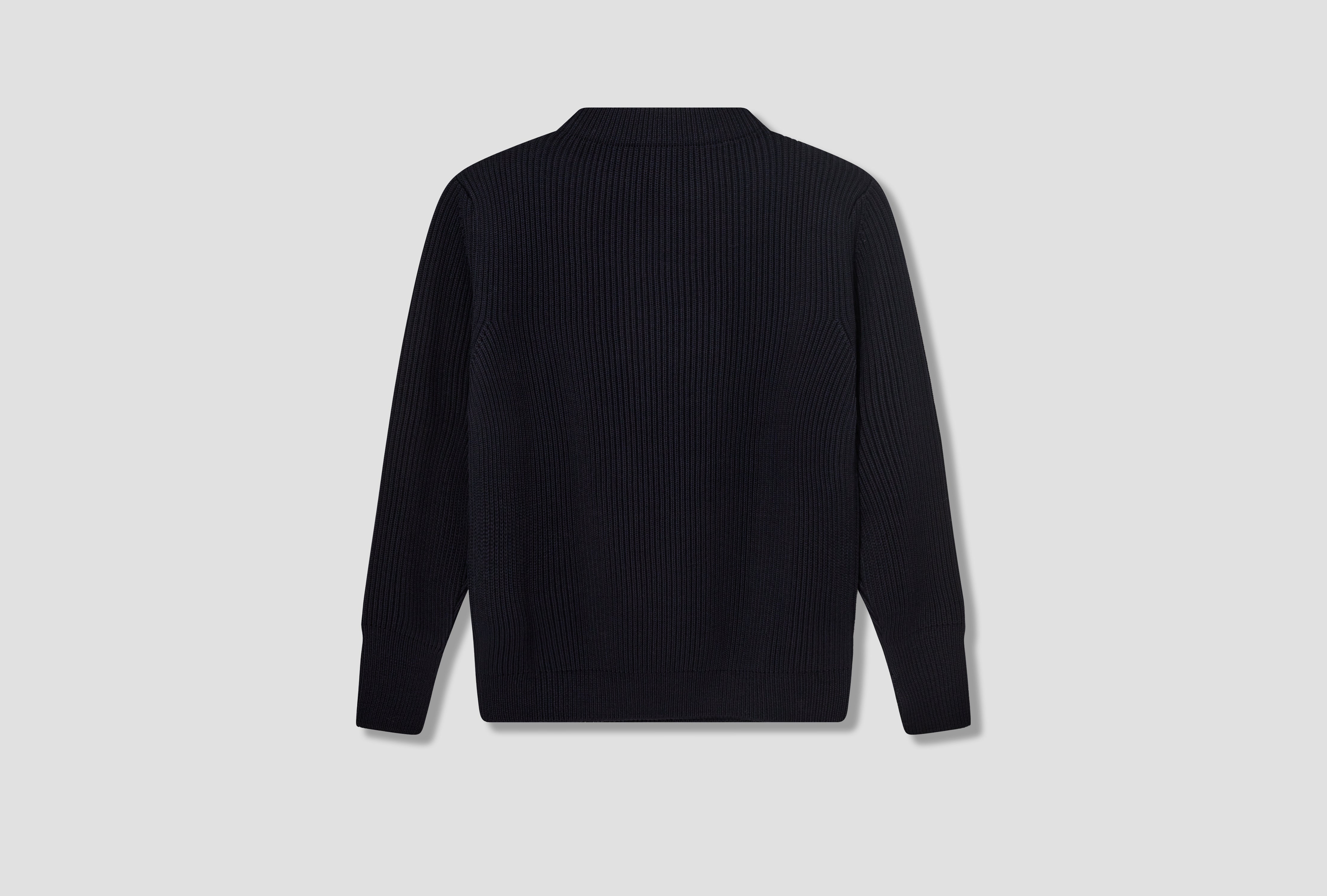 NAVY CREWNECK - G5 / SIGNATURE YARN Navy