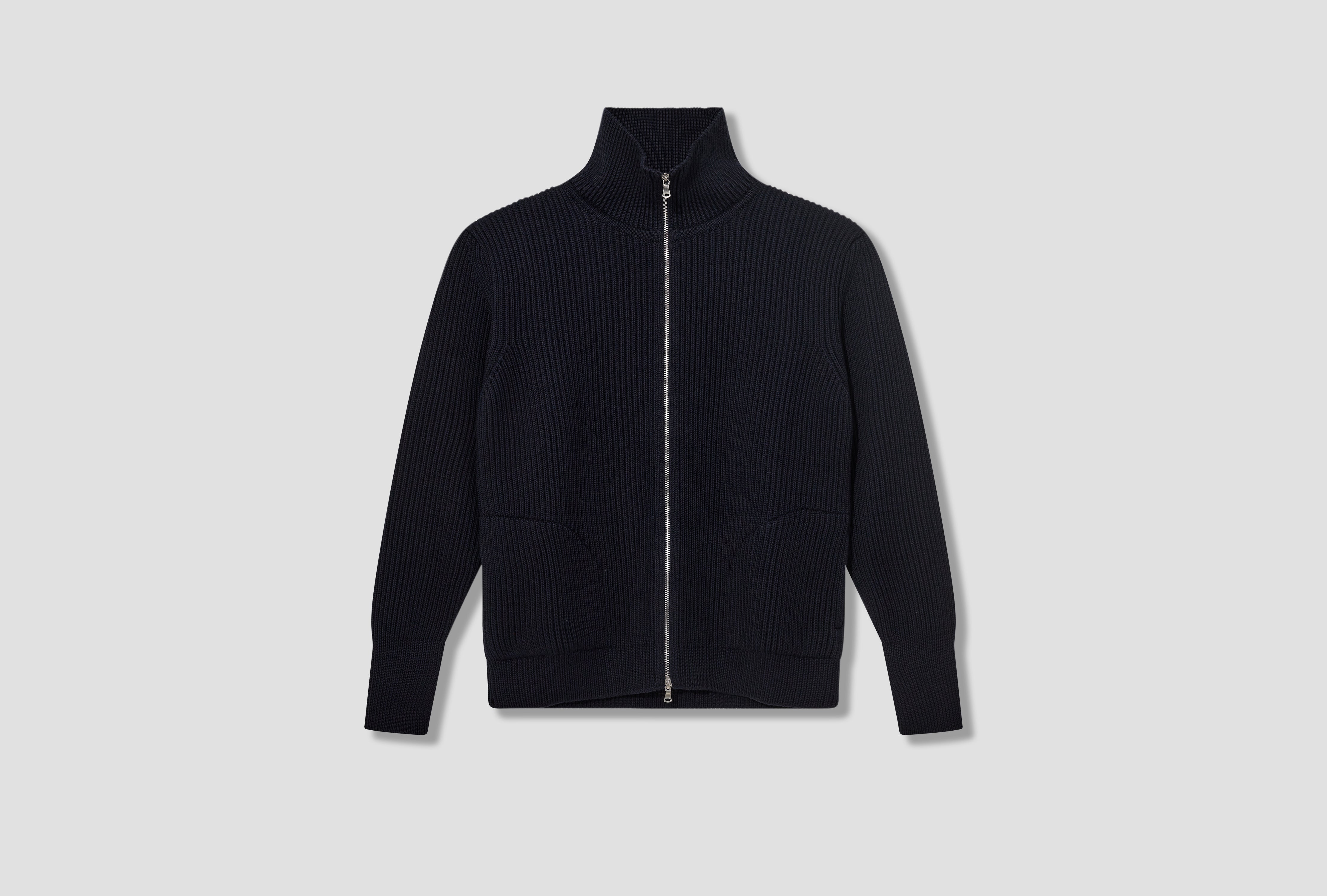NAVY FULL-ZIP POCKETS - G5 / SIGNATURE YARN Navy
