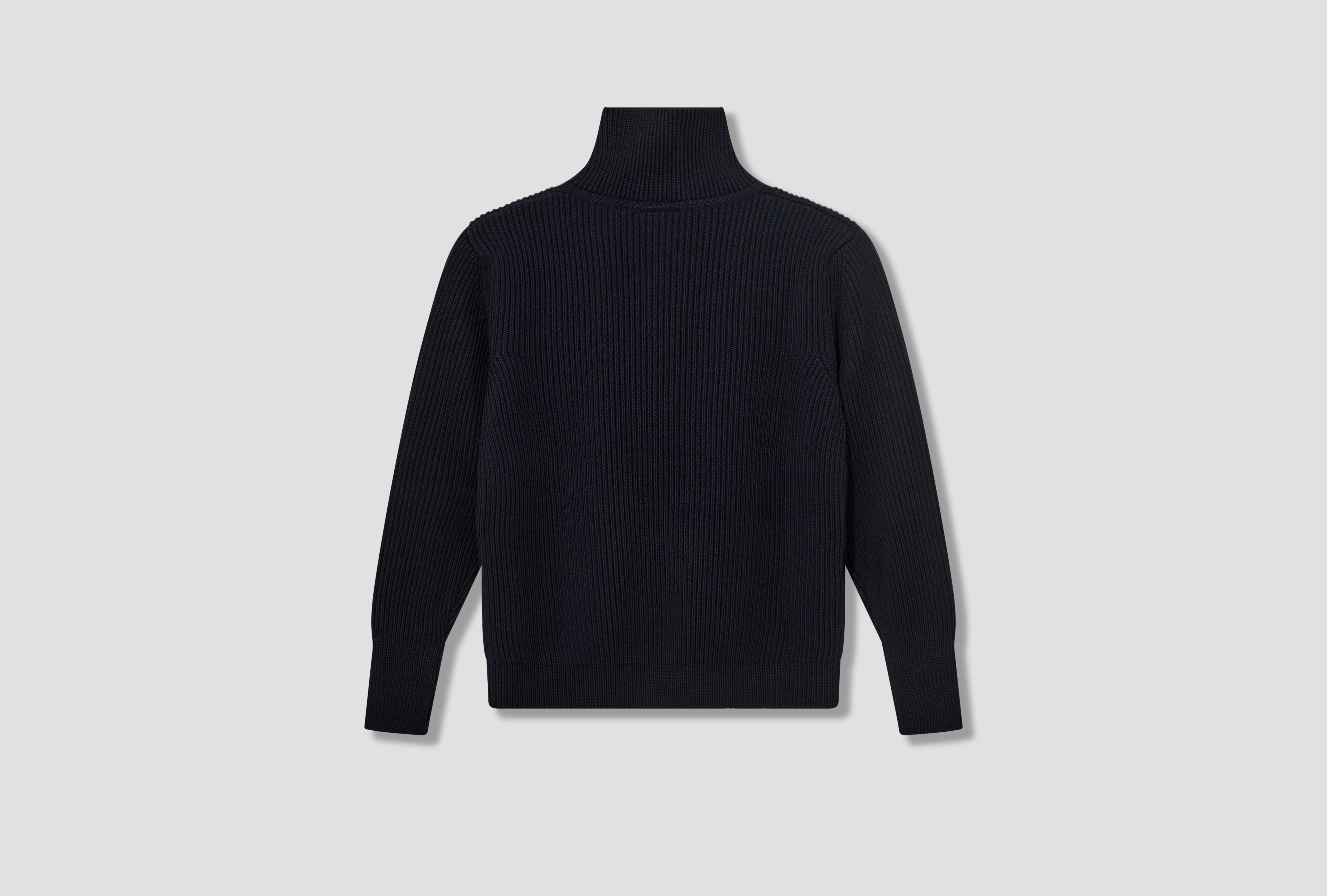 NAVY FULL-ZIP POCKETS - G5 / SIGNATURE YARN Navy