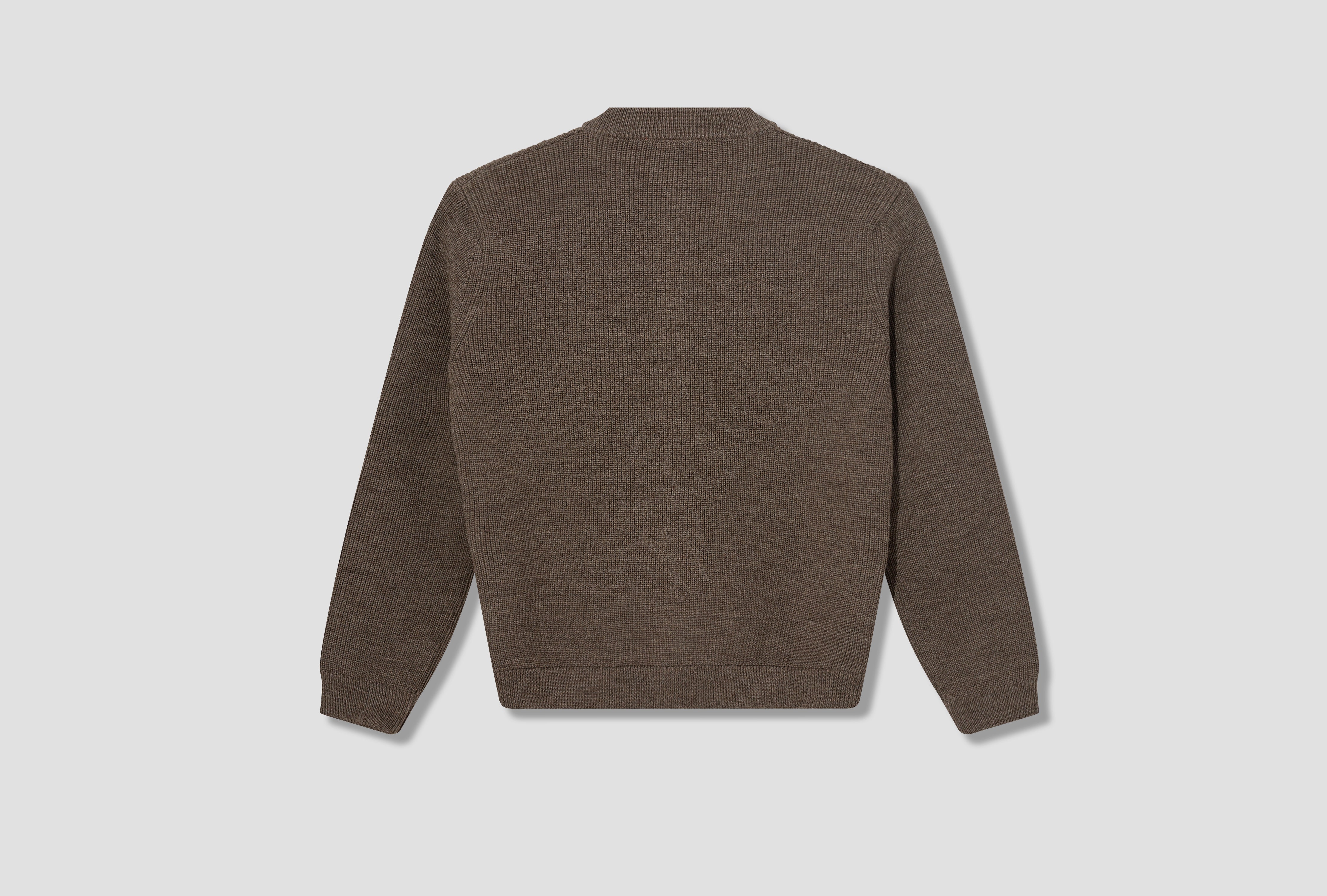 SKIPPER JACKET - G7 / UNDYED YARN Light brown