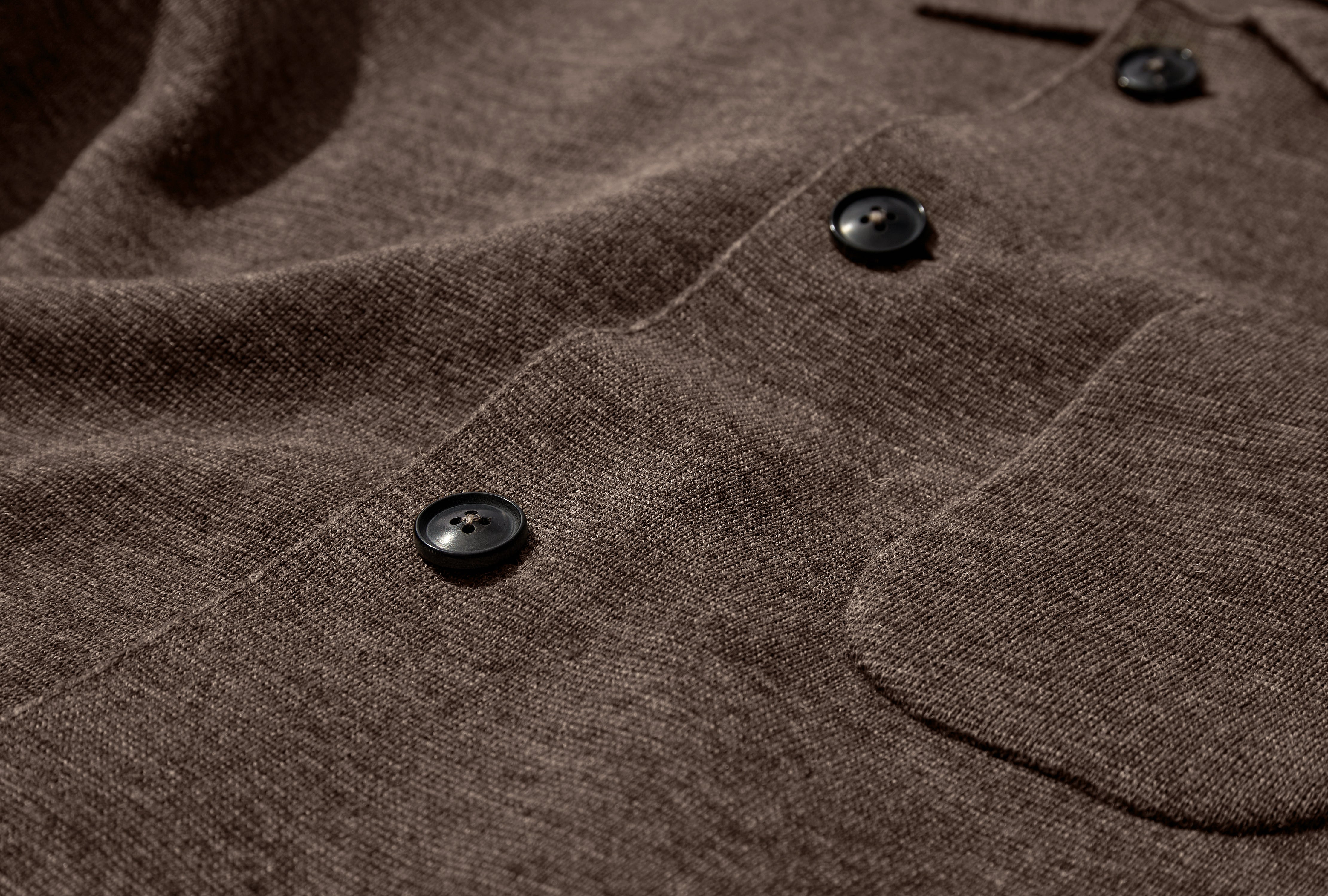 WORK JACKET - G12 / UNDYED YARN Light brown