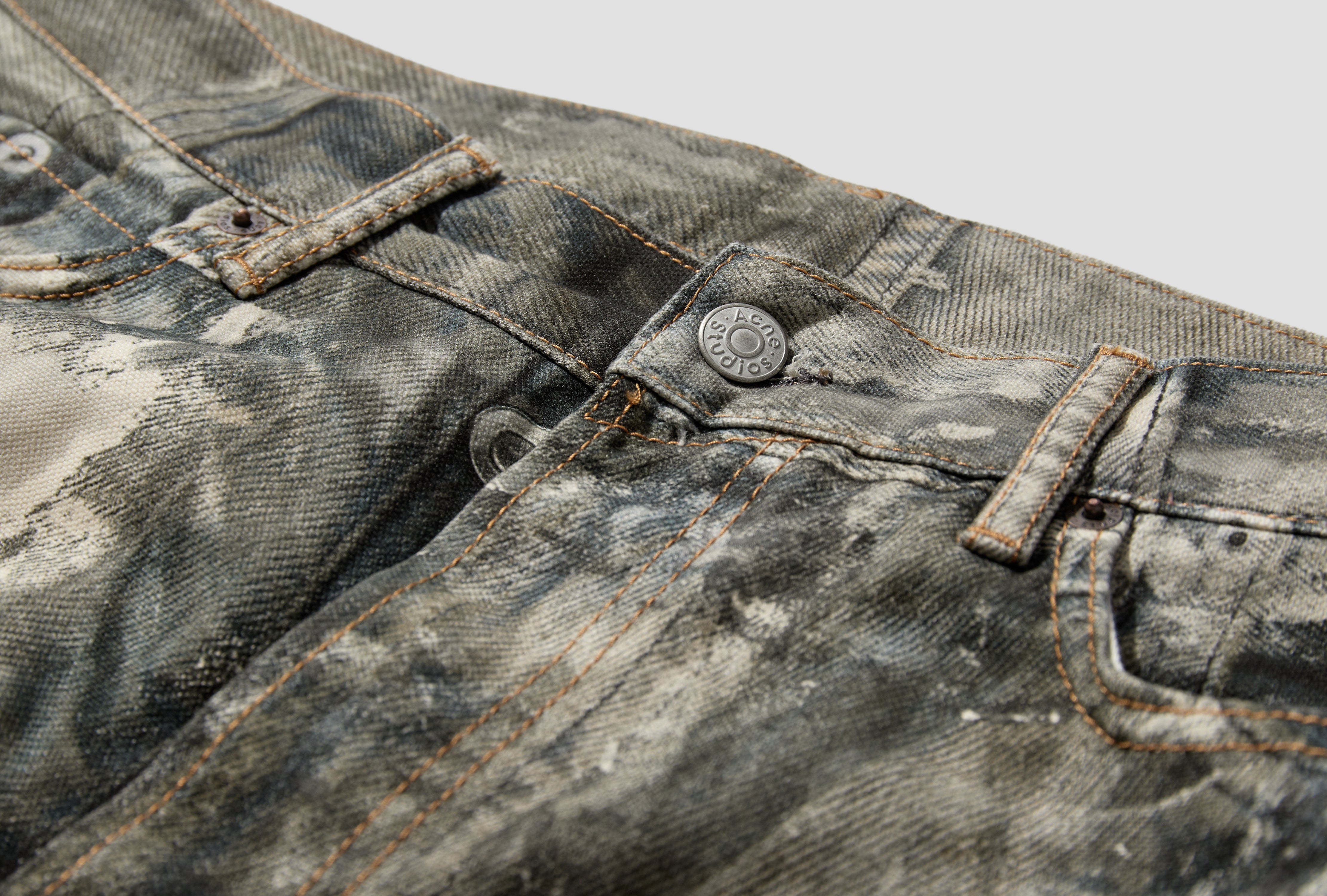 ACNE STUDIOS 1981M FN TLO SPLATTER A00410 Grey