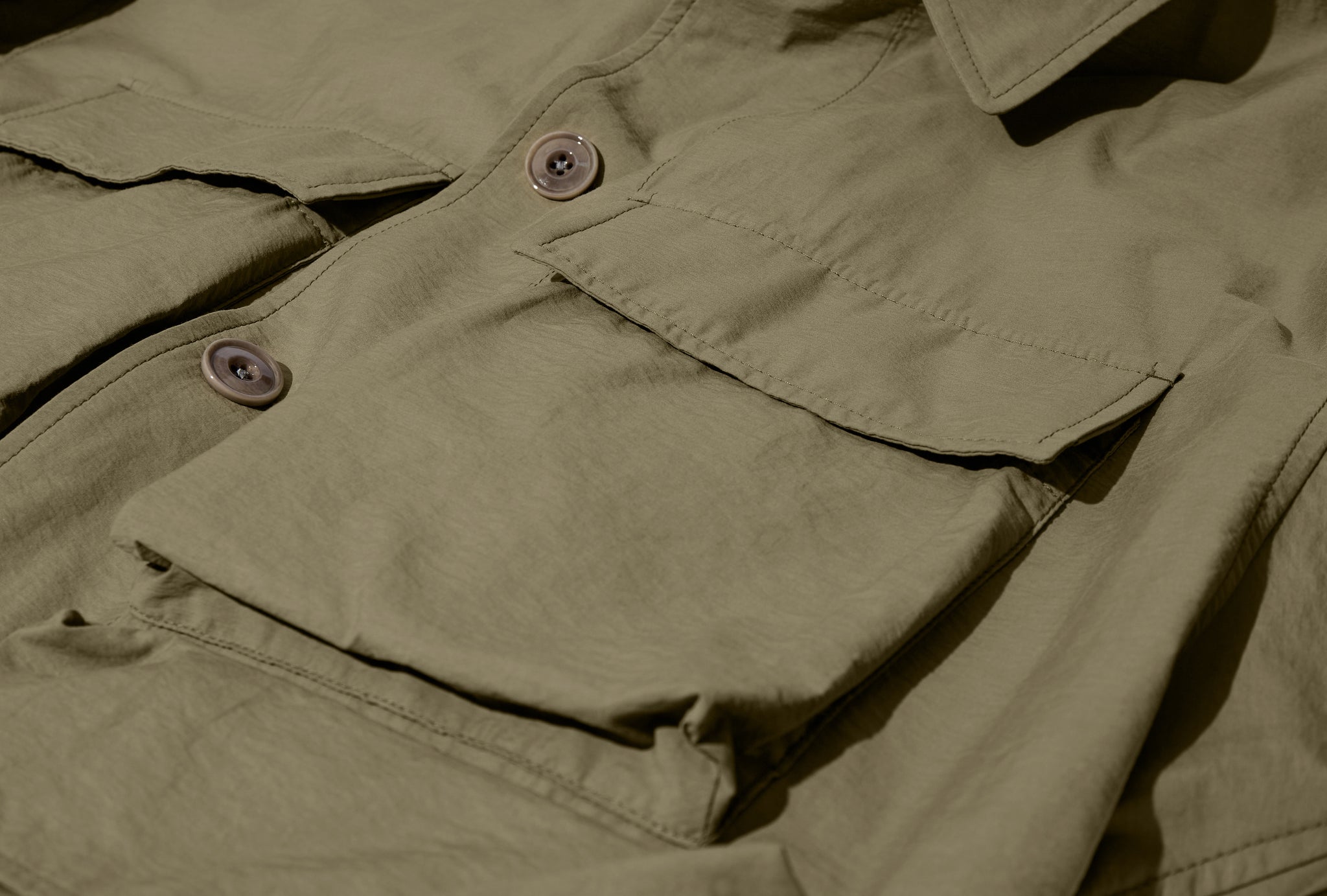 LIGTH FIELD JACKET - WASHED TECHNICAL COTTON OW1059 LF1234 Khaki
