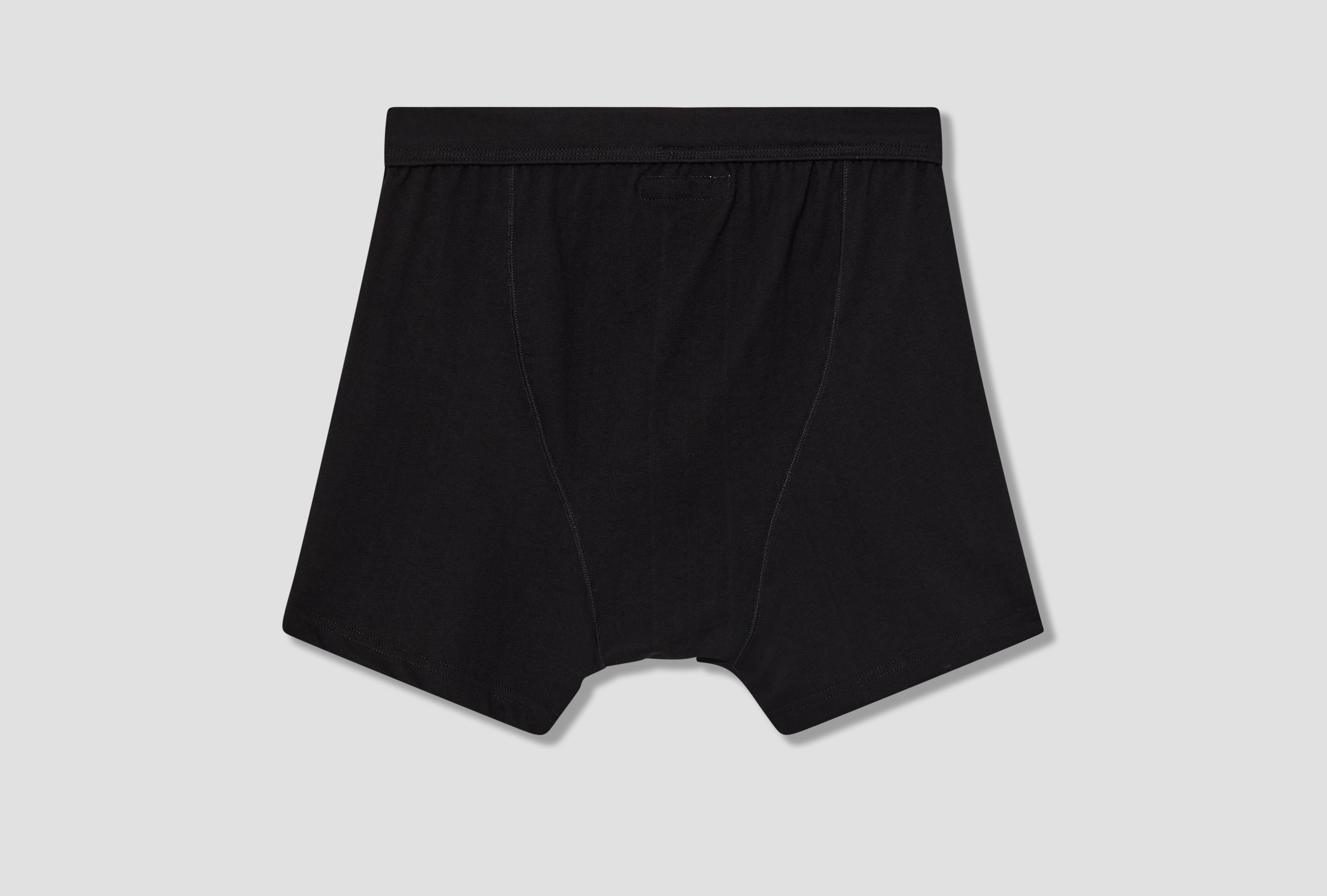255 LOOPWHEELED MIDWEIGHT BUTTON FLY BOXER - 7,2OZ/SQ.YD. Black