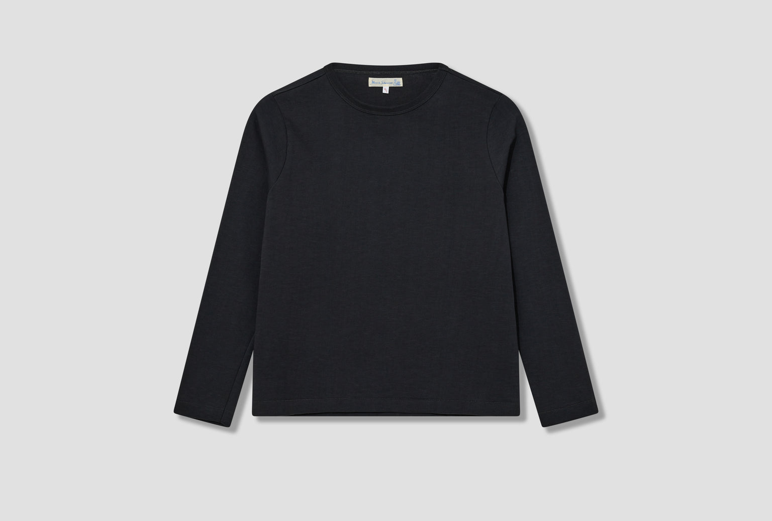 2S18 LOOPWHEELED HEAVYWEIGHT LONGSLEEVE - 10,7OZ/SQ.YD. / RELAXED FIT Charcoal