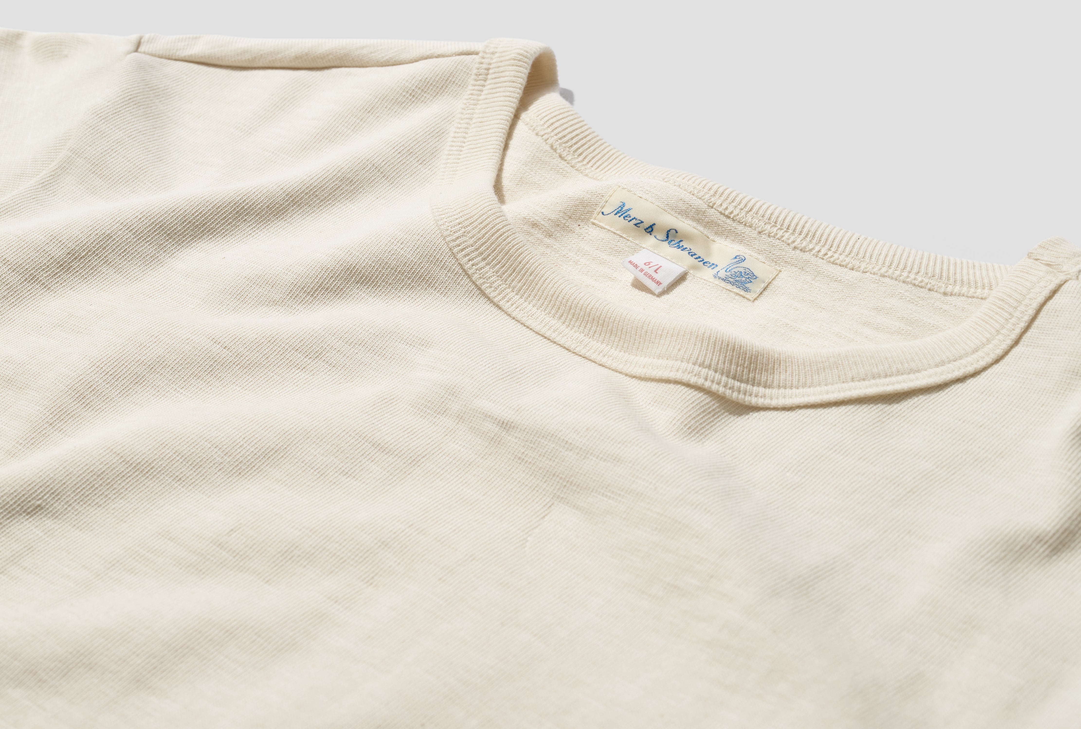 2S18 MEN'S LOOPWHEELED LONG SLEEVE HEAVY - 10,7OZ/SQ.YD. / RELAXED FIT Off white