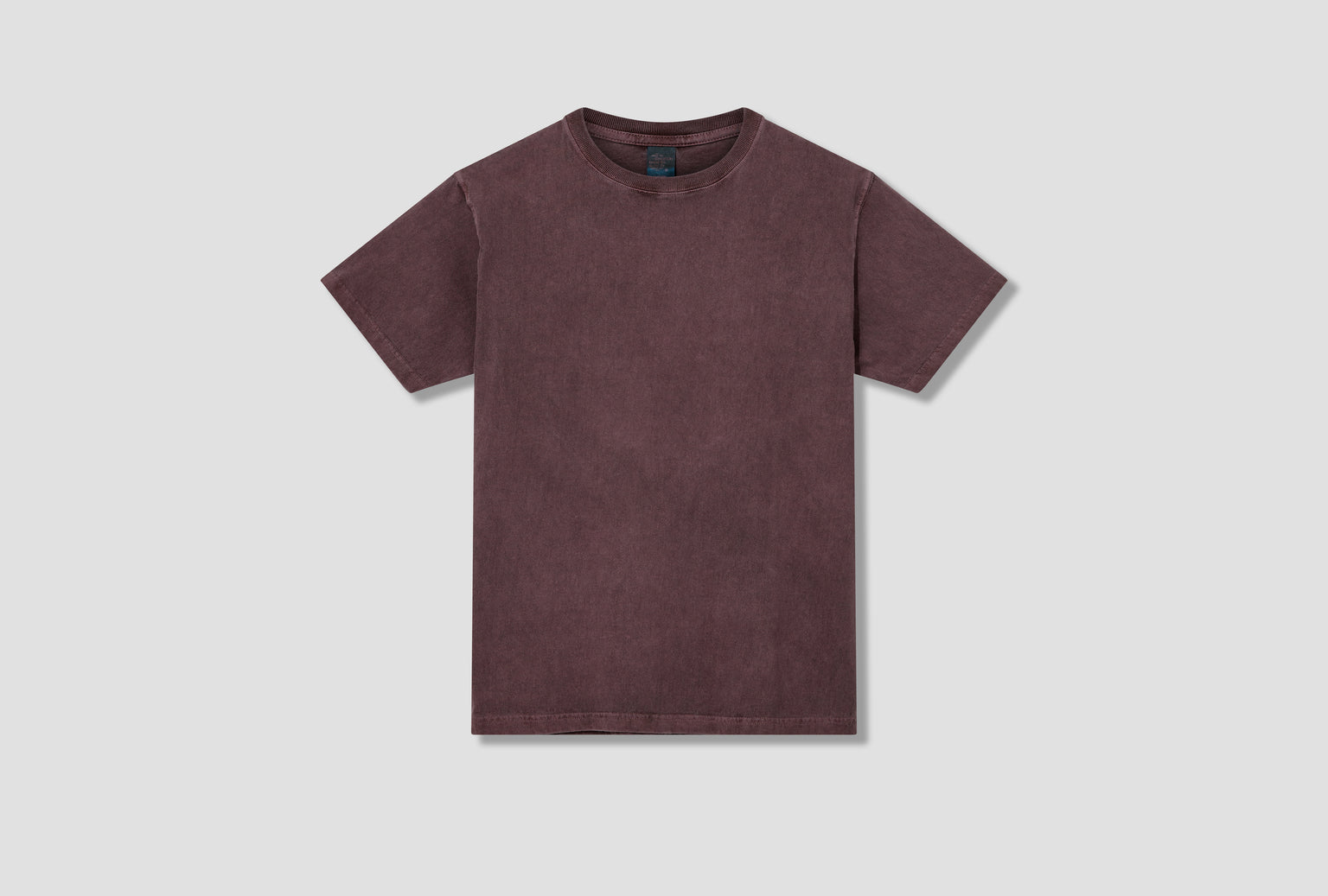 SS CREWNECK TEE - PIGMENT DYE / GOST-701 Burgundy
