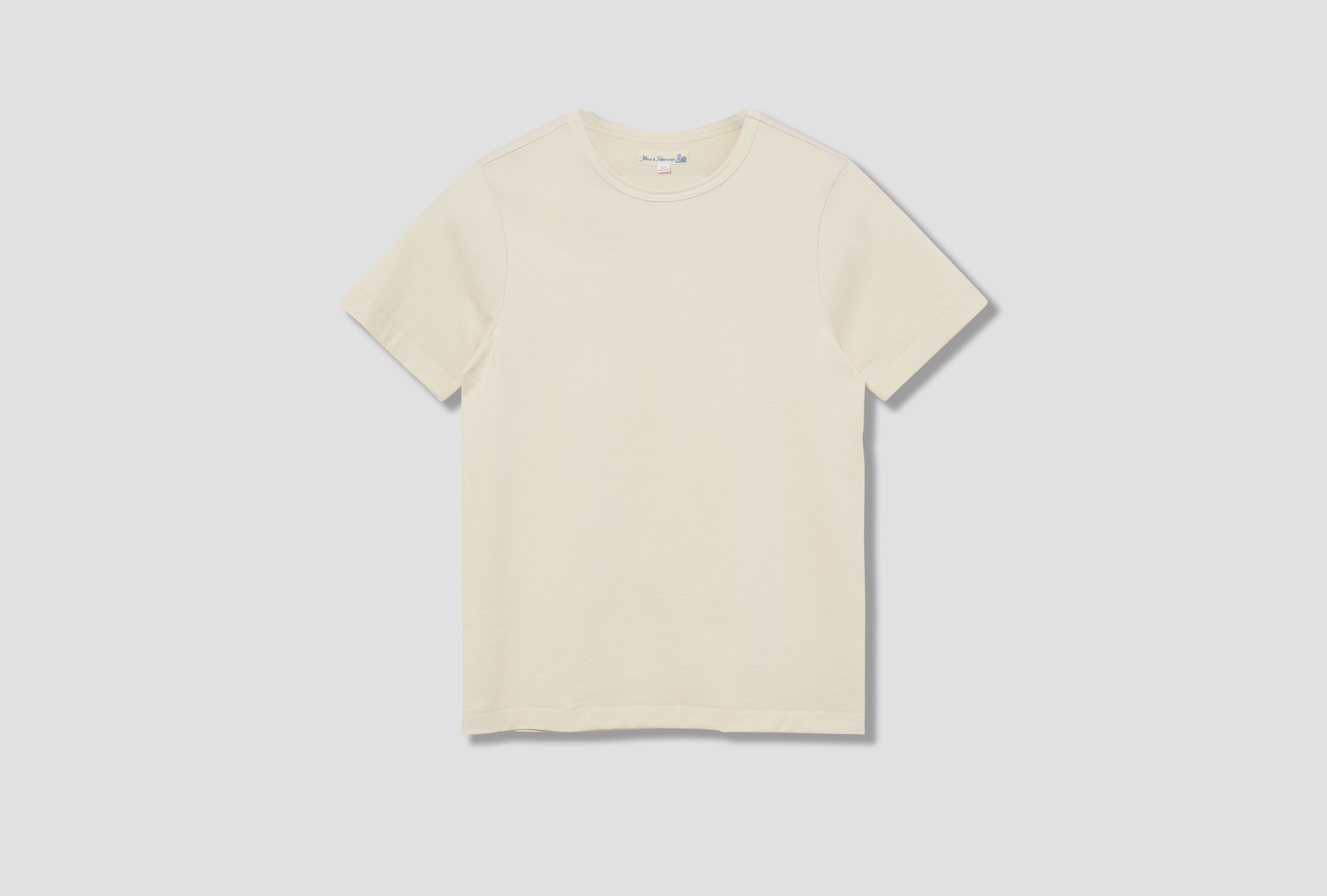 215 MEN'S LOOPWHEELED T-SHIRT - 7,2OZ/SQ.YD / CLASSIC FIT Off white