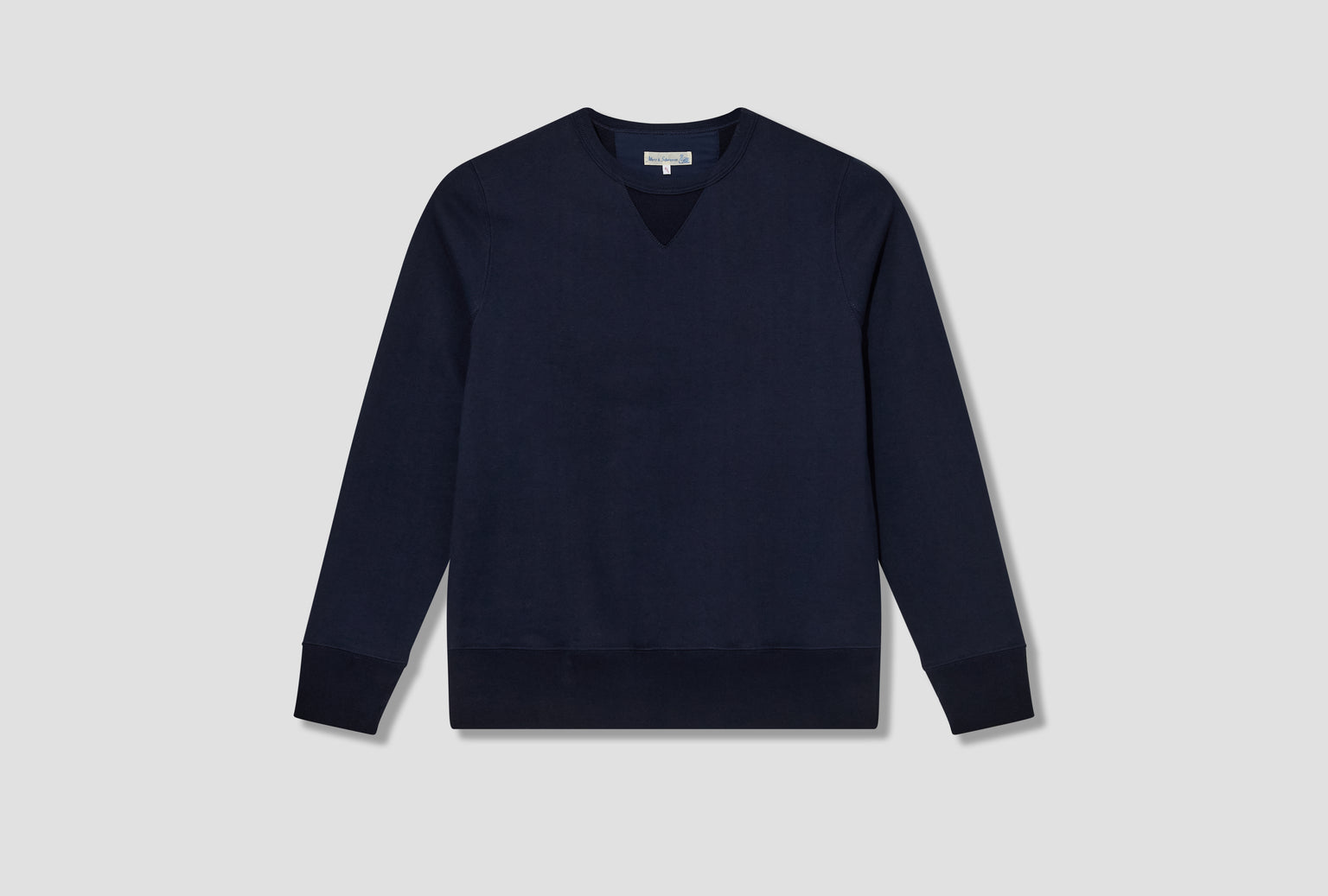 3S48 LOOPWHEELED HEAVYWEIGHT SWEATSHIRT - 14,8OZ/SQ.YD. - CLASSIC FIT Blue