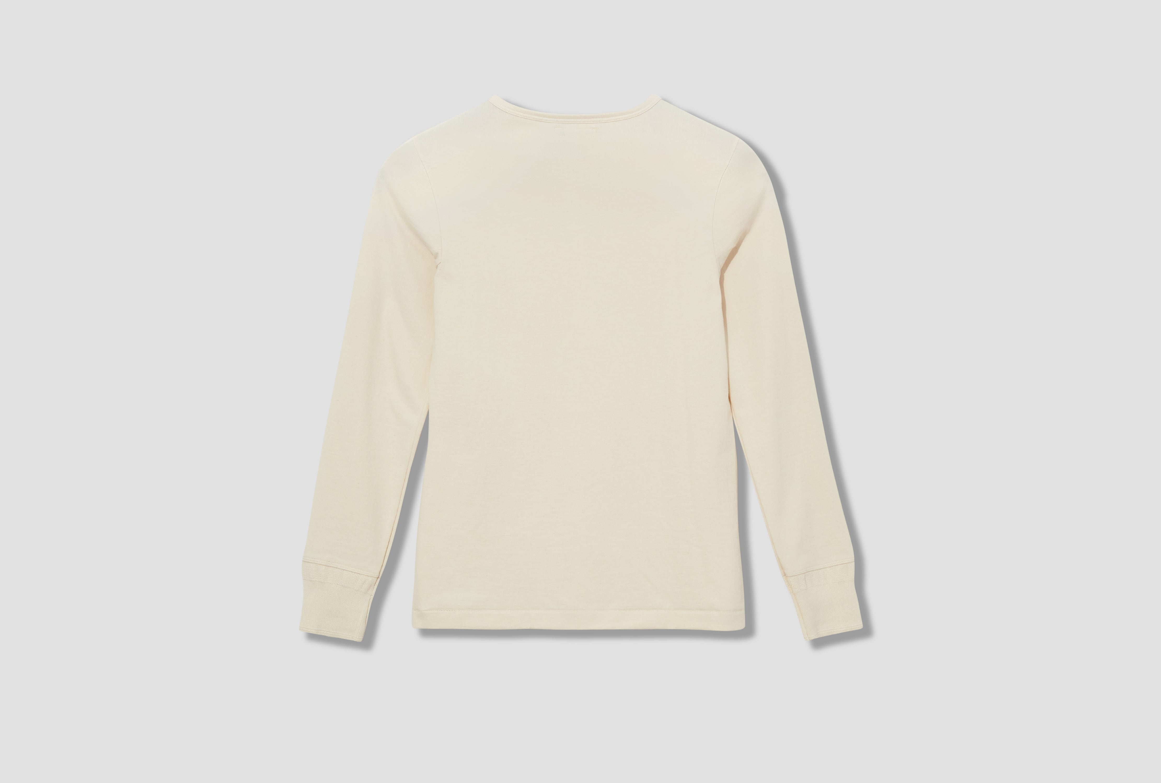 206 MEN’S LOOPWHEELED HENLEY - 7,2OZ/SQ.YD / CLASSIC FIT Off white