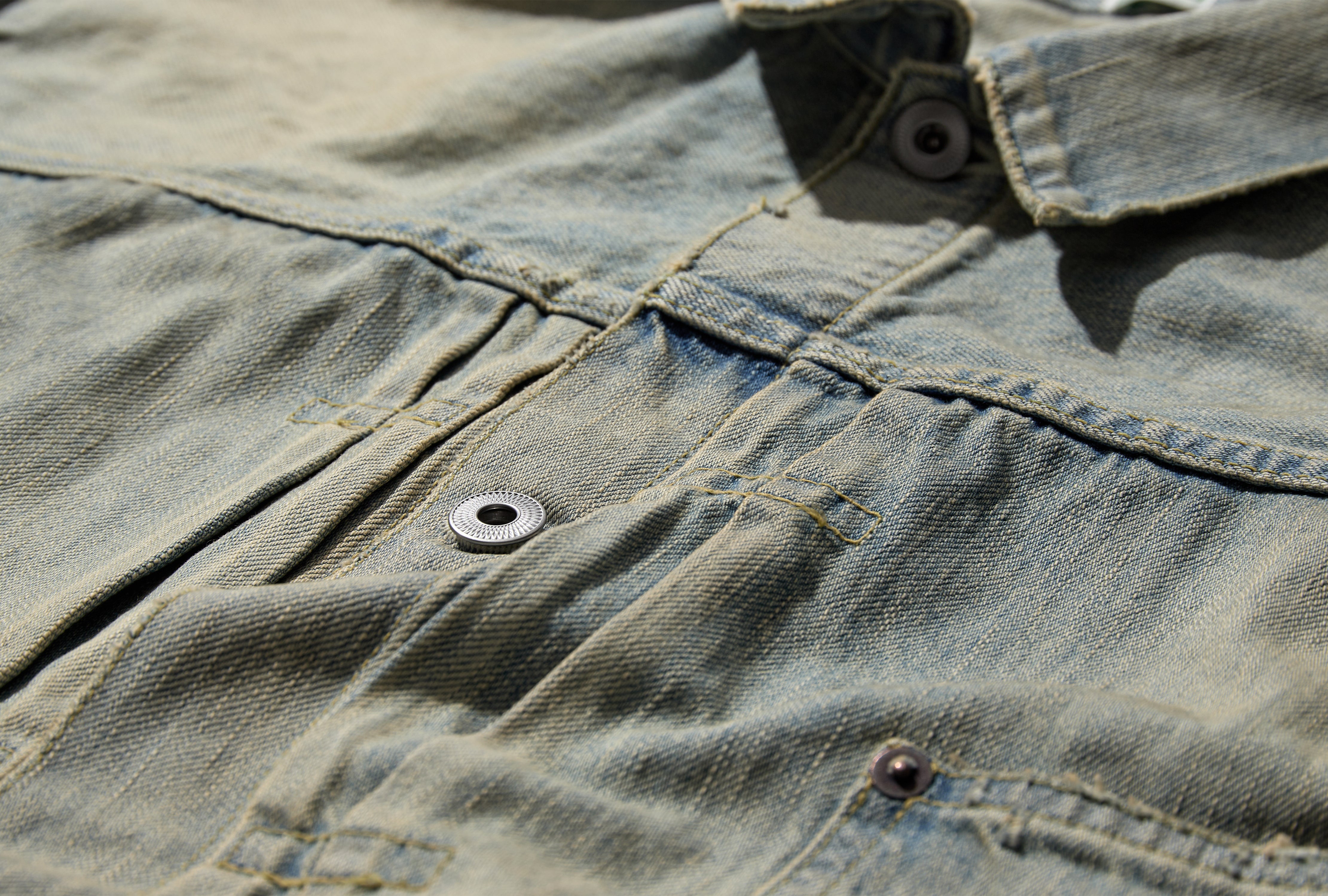 1ST TYPE DENIM JACKET 25SAP-01-25H Light blue