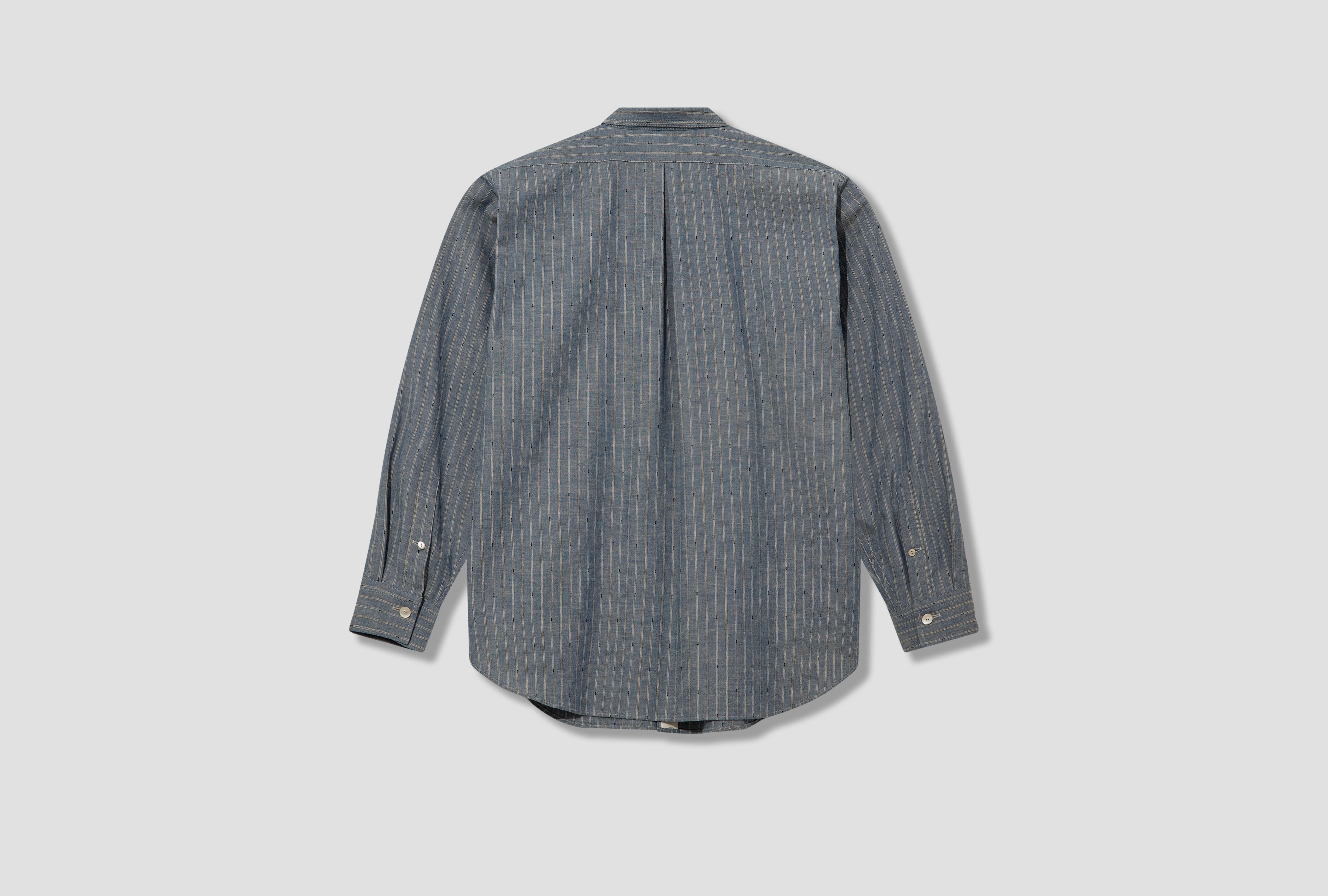 LOT.106 NARROW COLLAR SHIRT - INDIGO CHAMBRAY TTSS25106 Blue