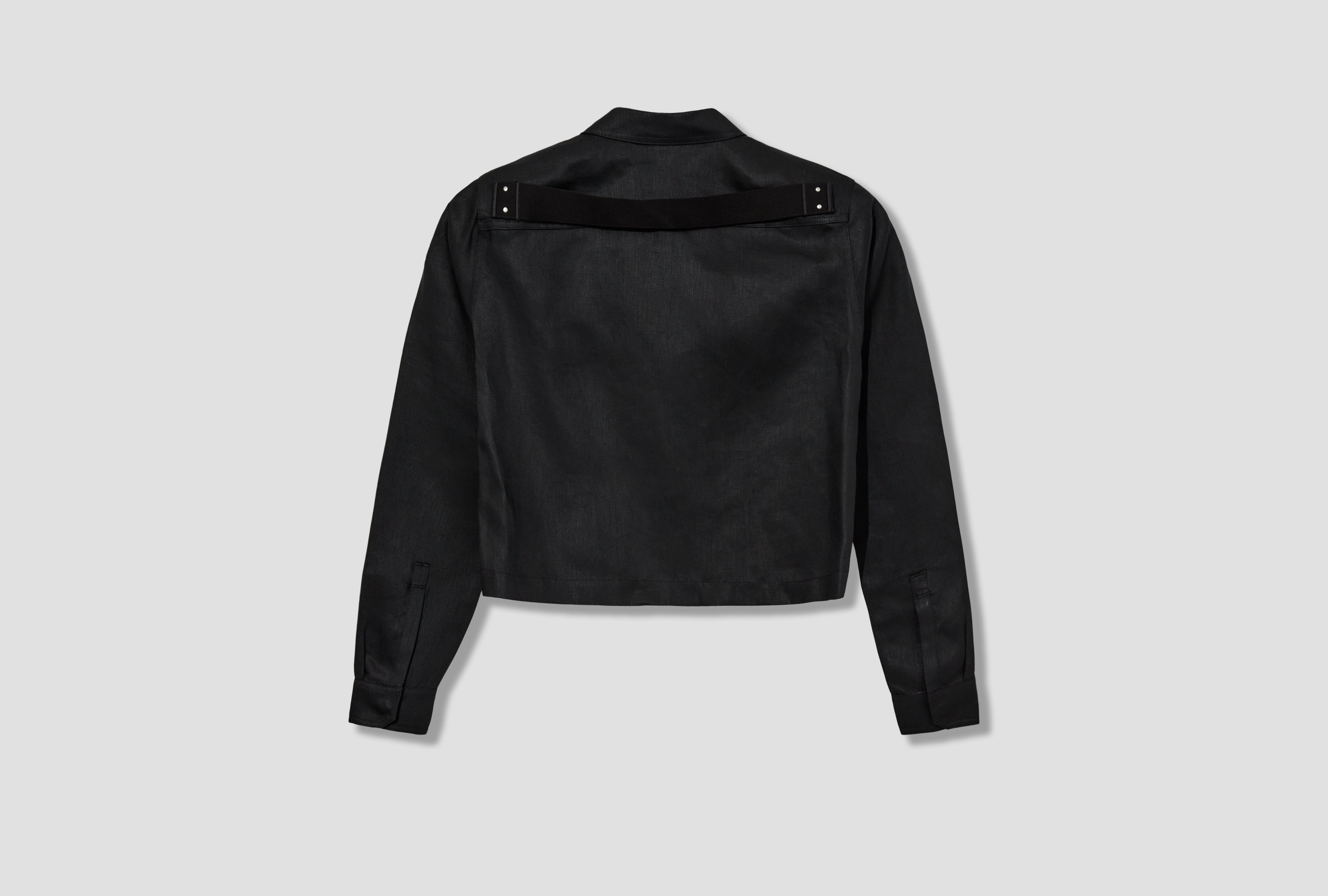 TOUR ALICE SHIRT - LINEN TWILL / BLACK RU01E5742 TWL