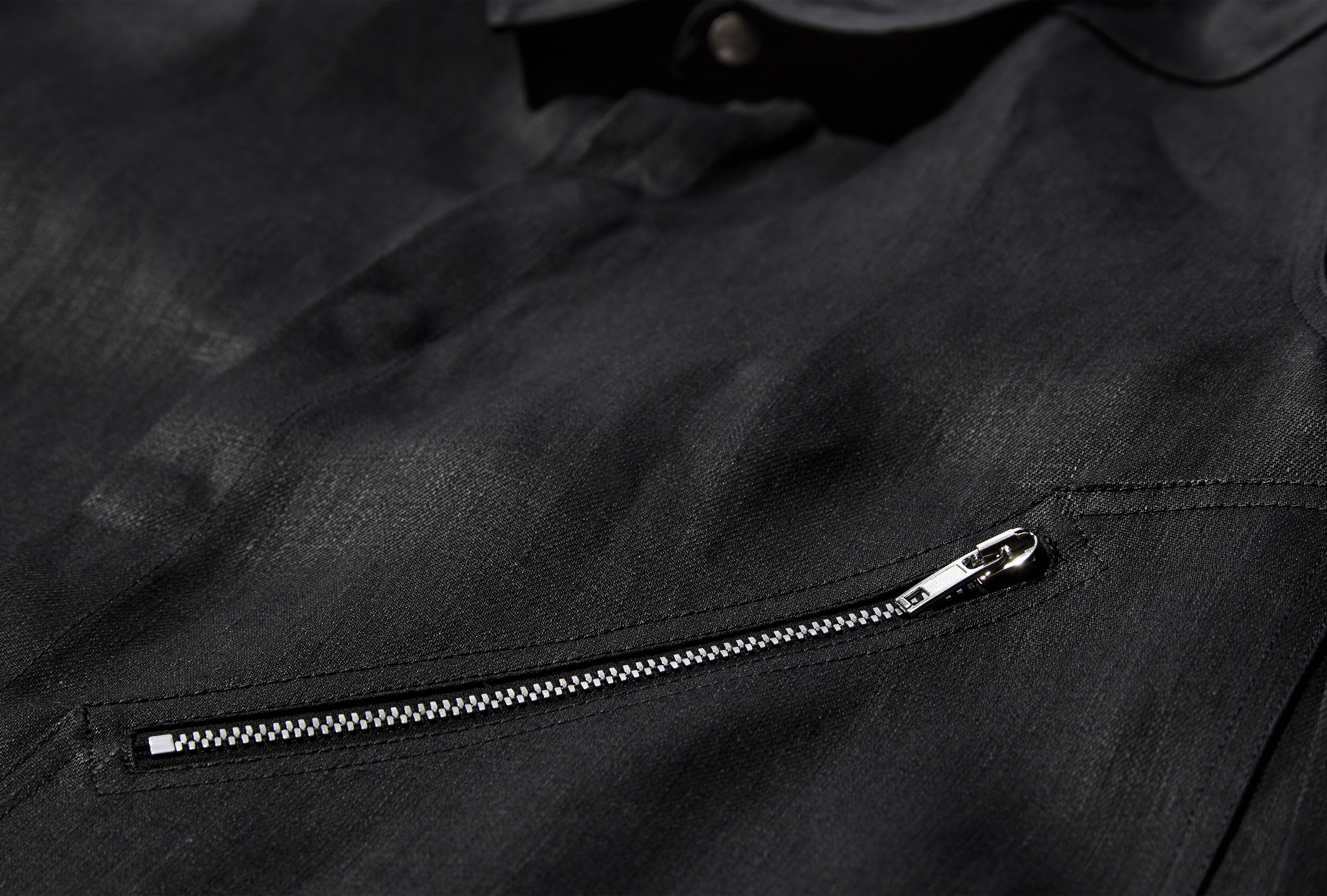 TOUR ALICE SHIRT - LINEN TWILL / BLACK RU01E5742 TWL
