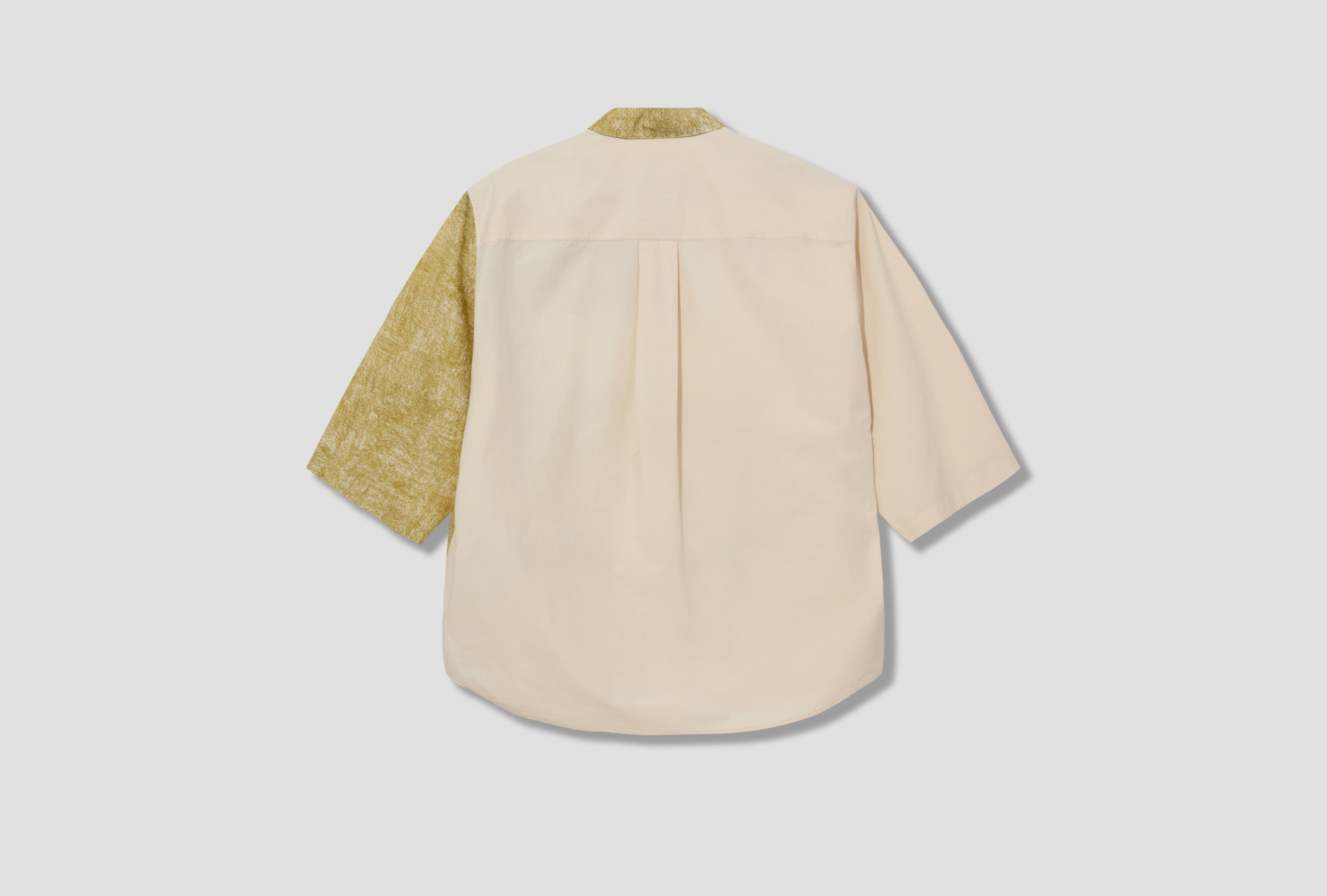 SS POLO TOP - GREEN CHAIR COTTON TO1380 LF1417 Off white