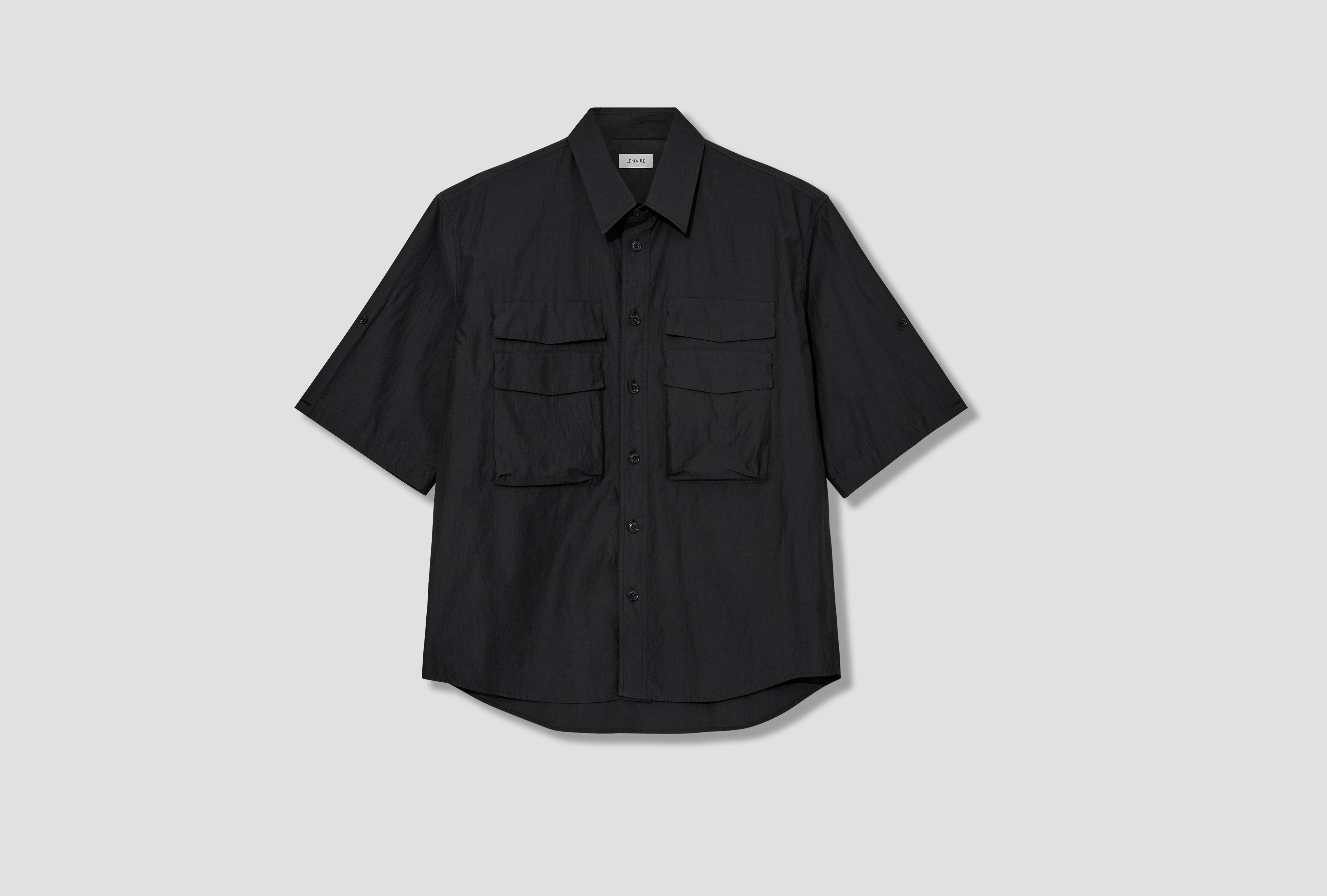 UTILITY SHIRT - CREPE COTTON SH1146 LF1399 Charcoal