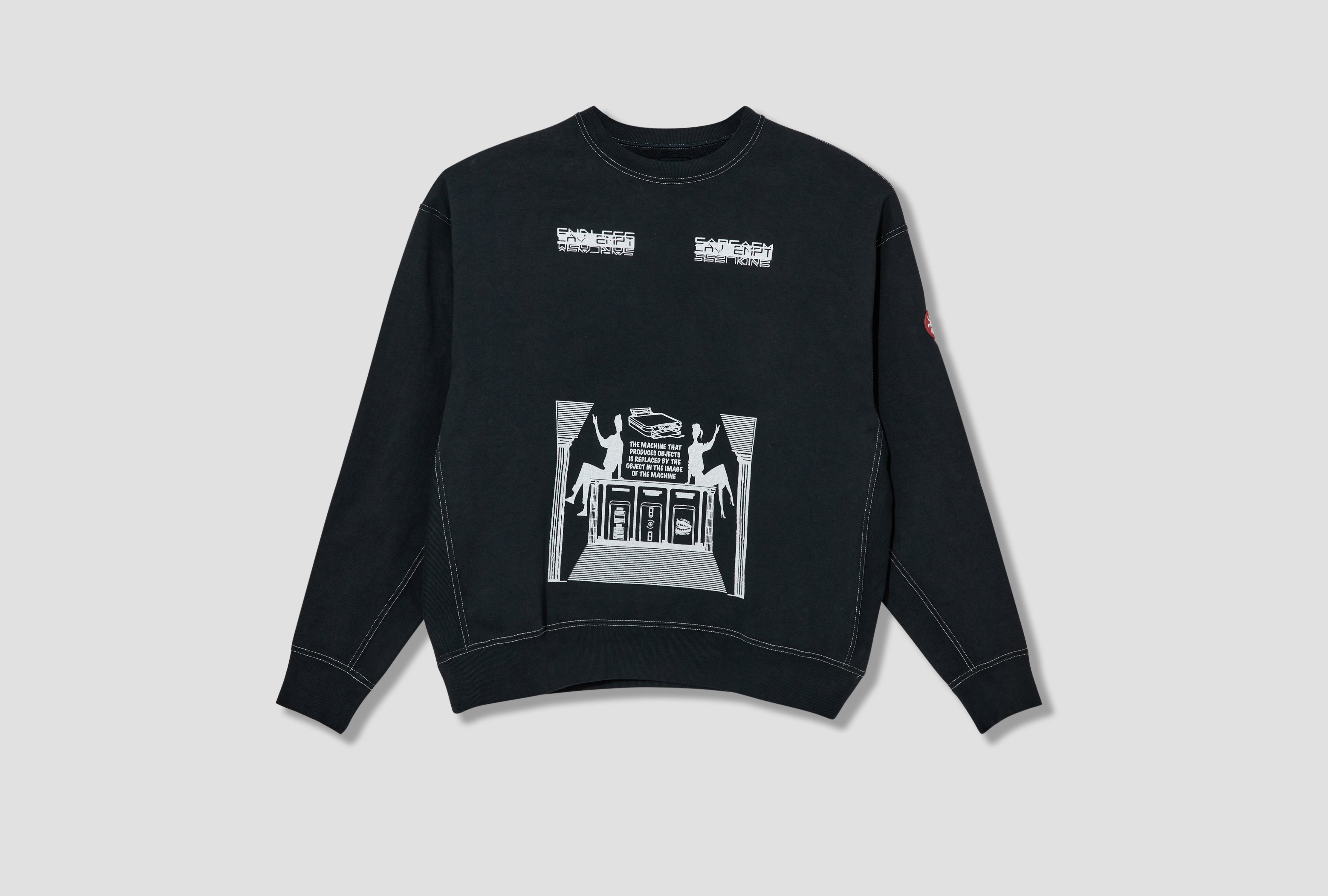 OVERDYE MD MACHINES CREW NECK CES27CS08 Black