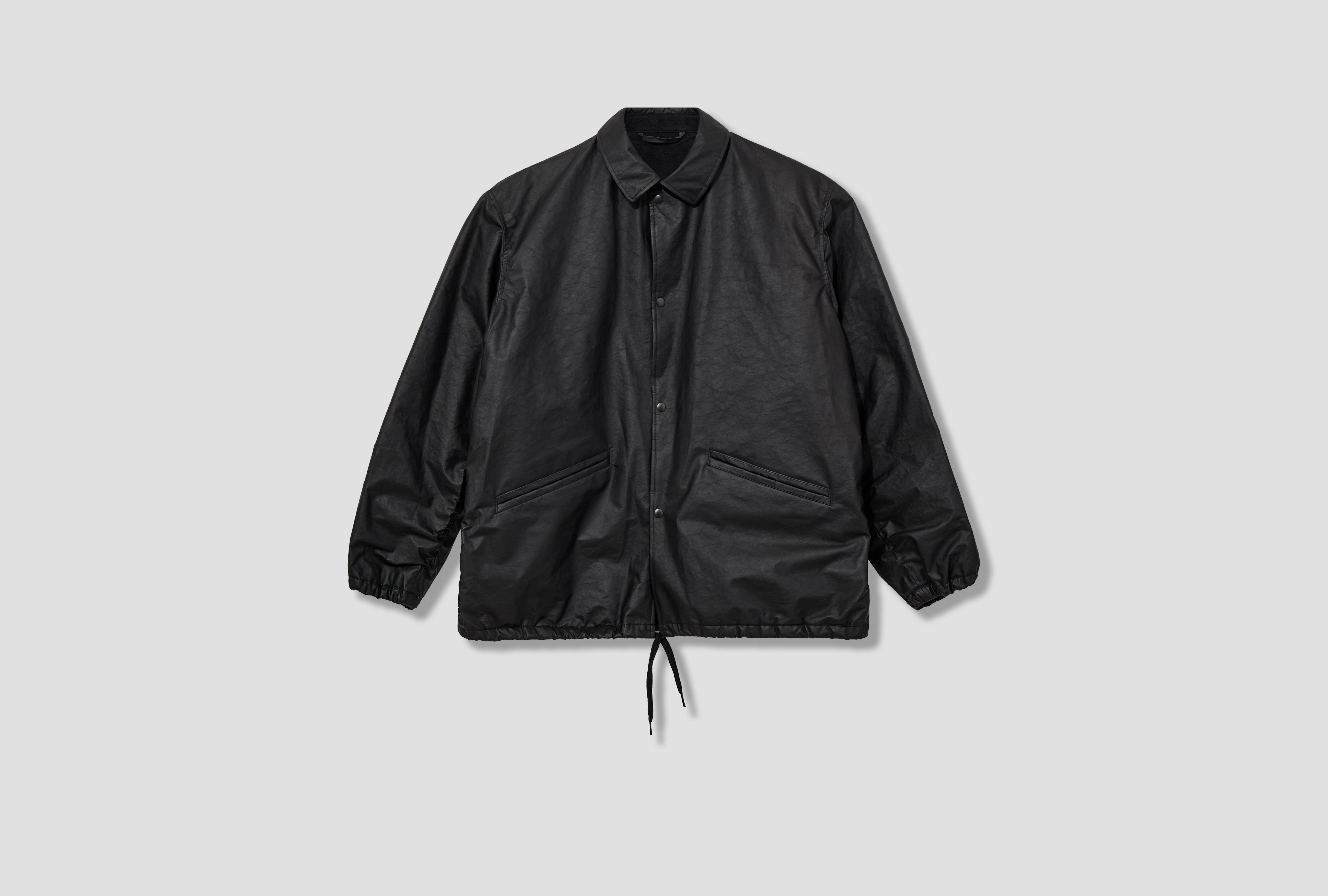PAPER LEATHER COACH JACKET B01-01016 Black