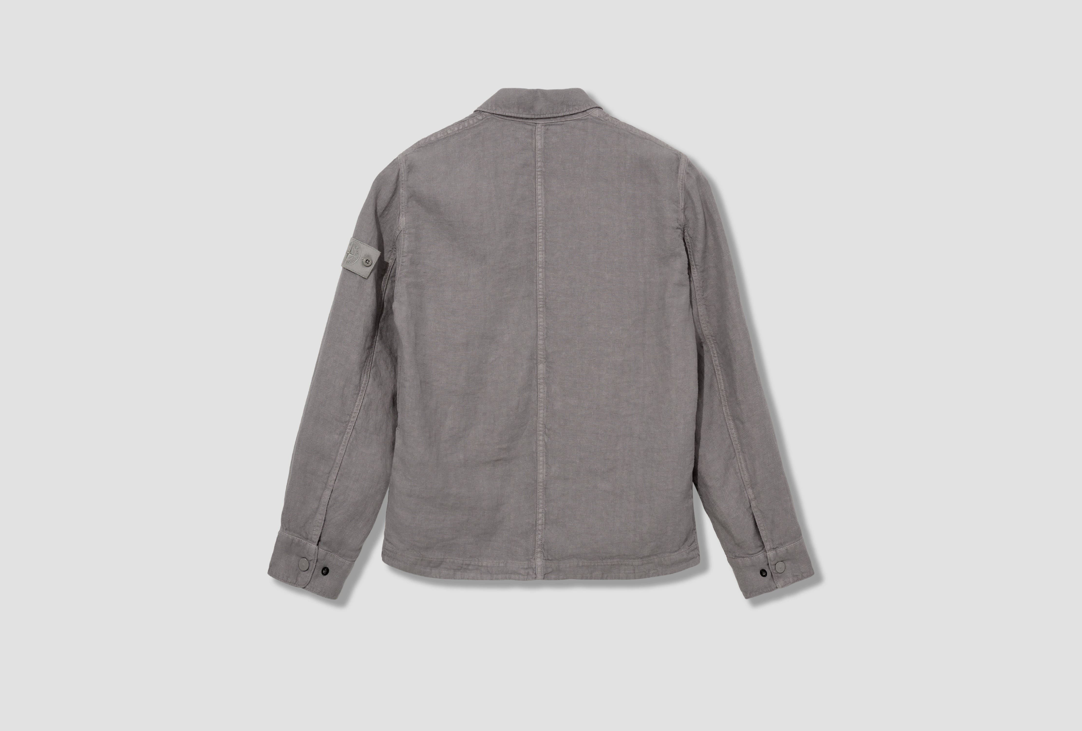 DIAGONAL LINEN GARMENT DYED STONE ISLAND GHOST PIECE K1 S15 12000 10 S00F8 Grey