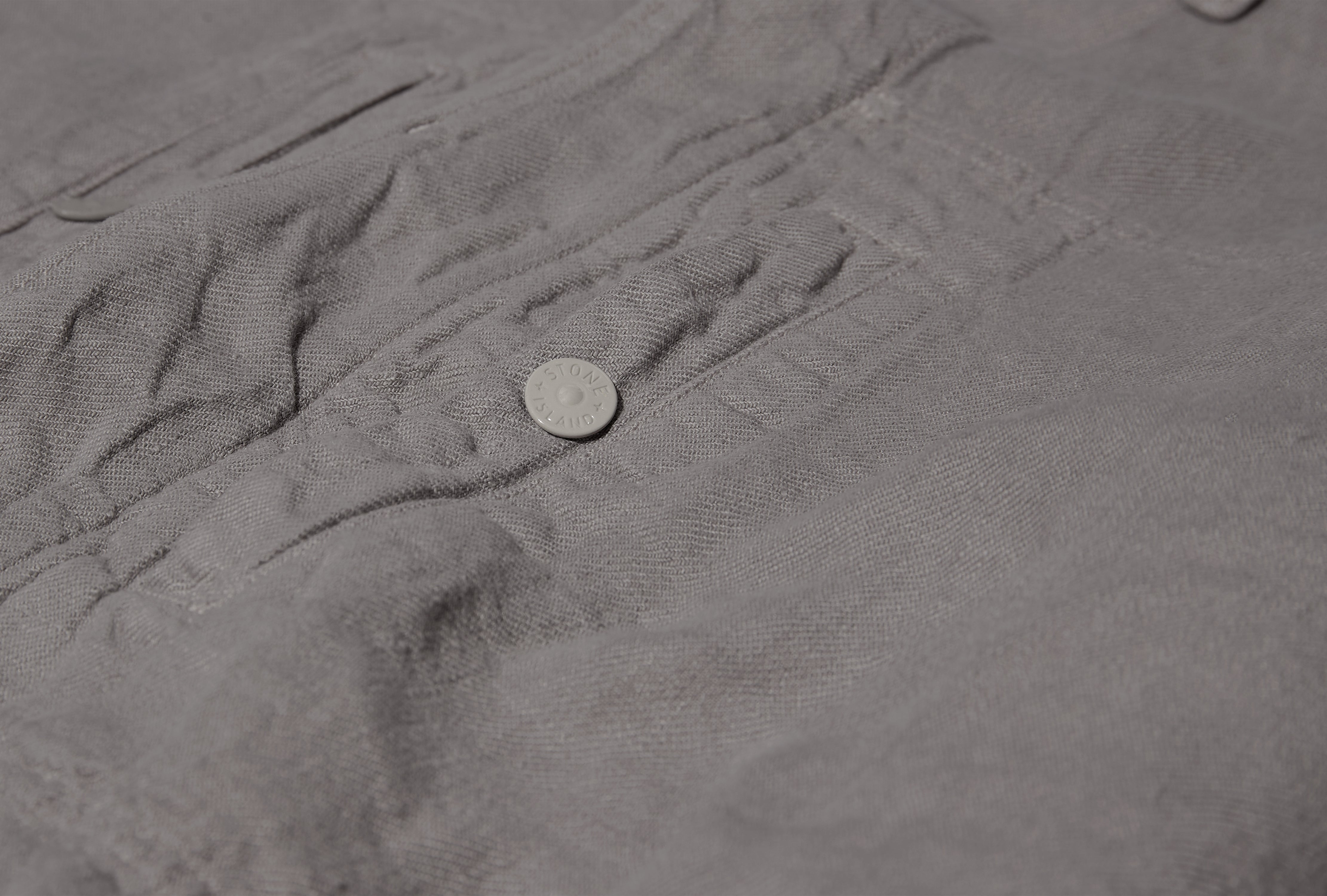 DIAGONAL LINEN GARMENT DYED STONE ISLAND GHOST PIECE K1 S15 12000 10 S00F8 Grey