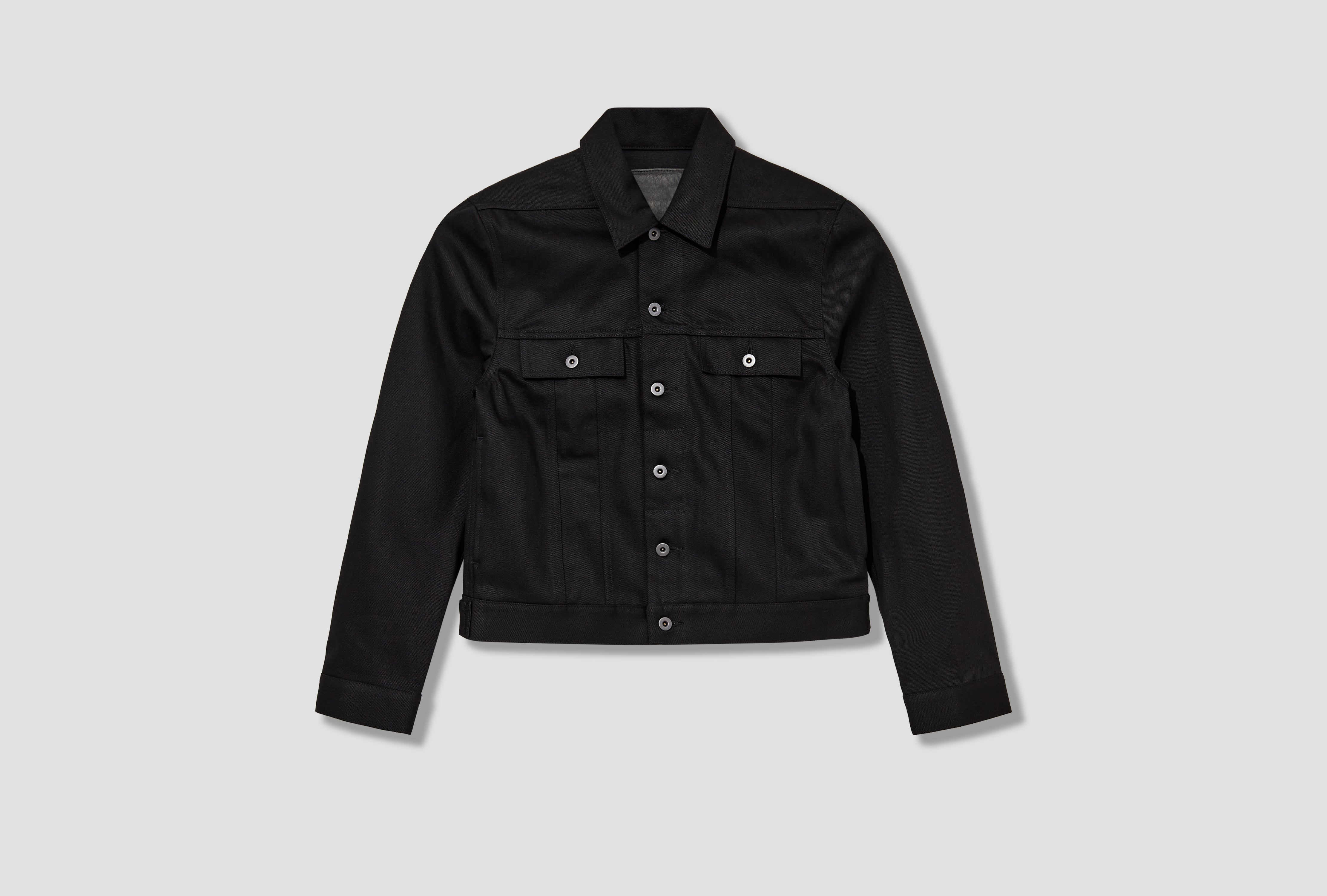 TRUCKER JACKET - 12OZ BLACK/BLACK DENIM / BLACK DL01E6788 BLKJP