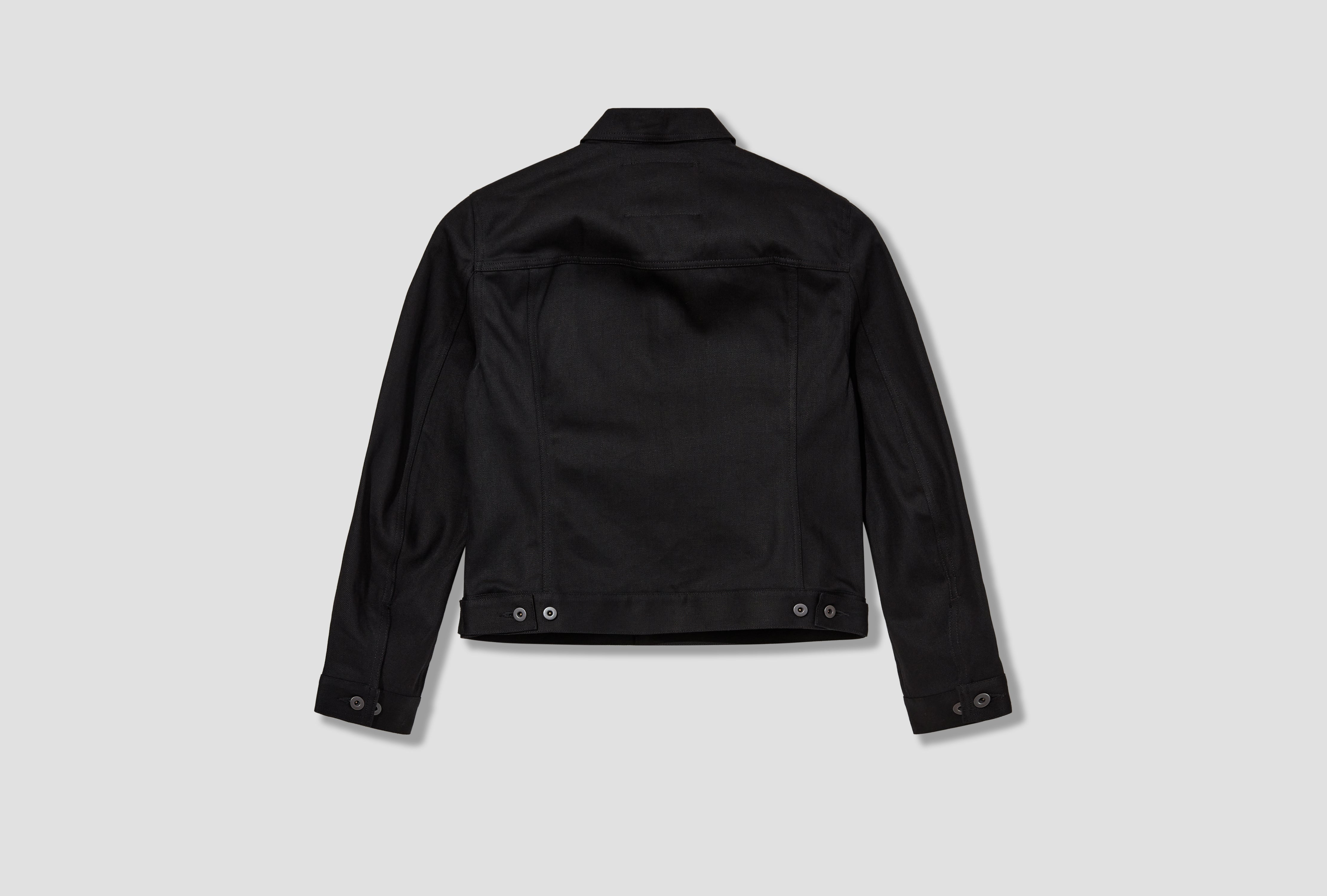 TRUCKER JACKET - 12OZ BLACK/BLACK DENIM / BLACK DL01E6788 BLKJP