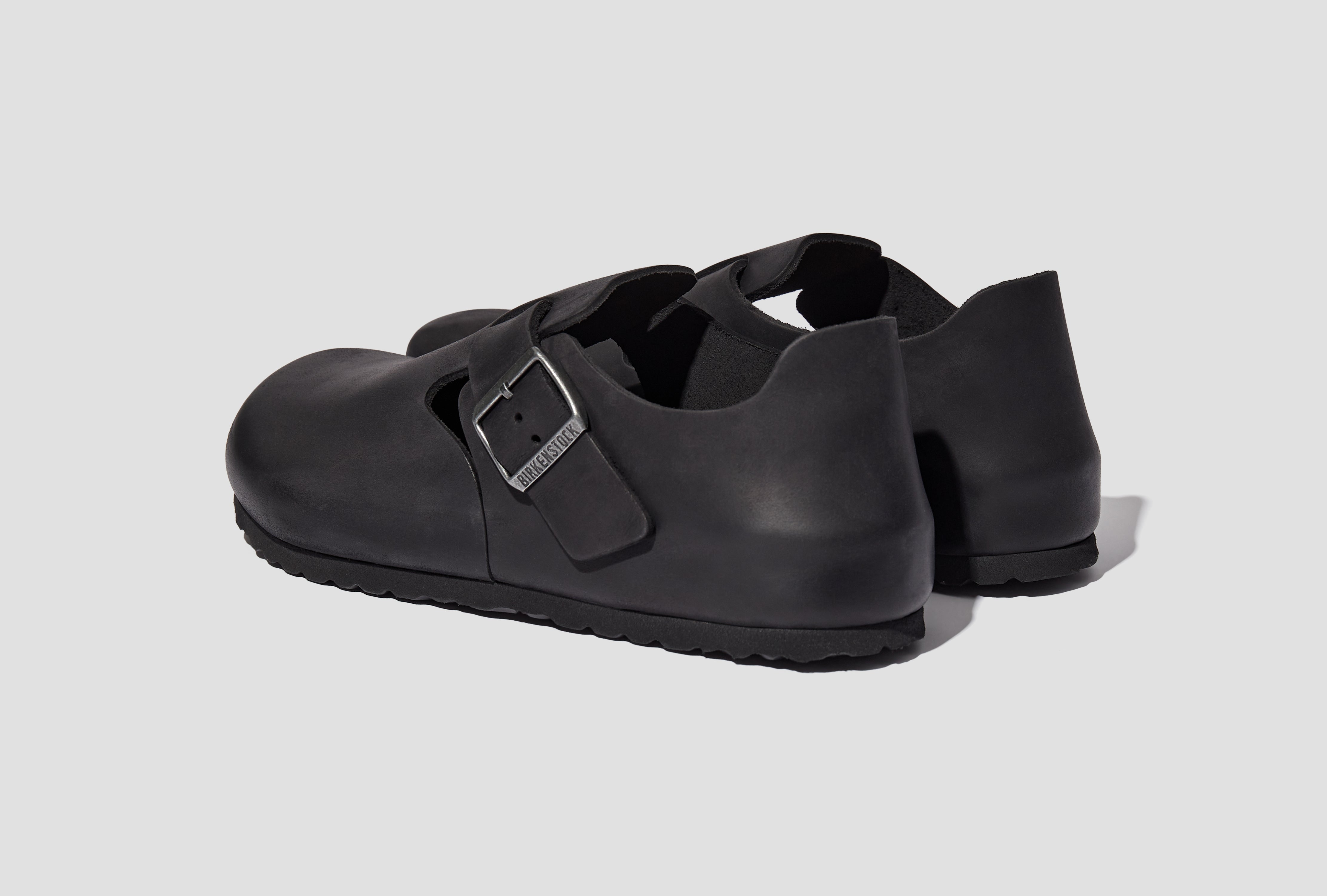 LONDON - NATURAL LEATHER OILED / BLACK - NARROW 166543