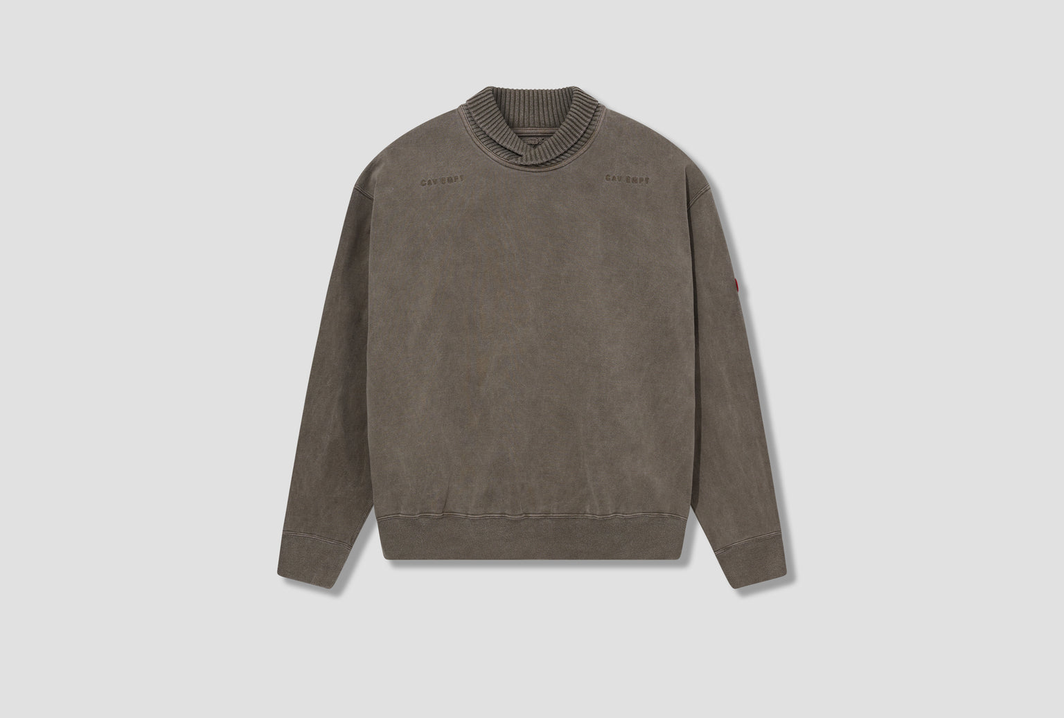 OVERDYE OVERLAP LIGHT CREW NECK CES27CS20 Brown