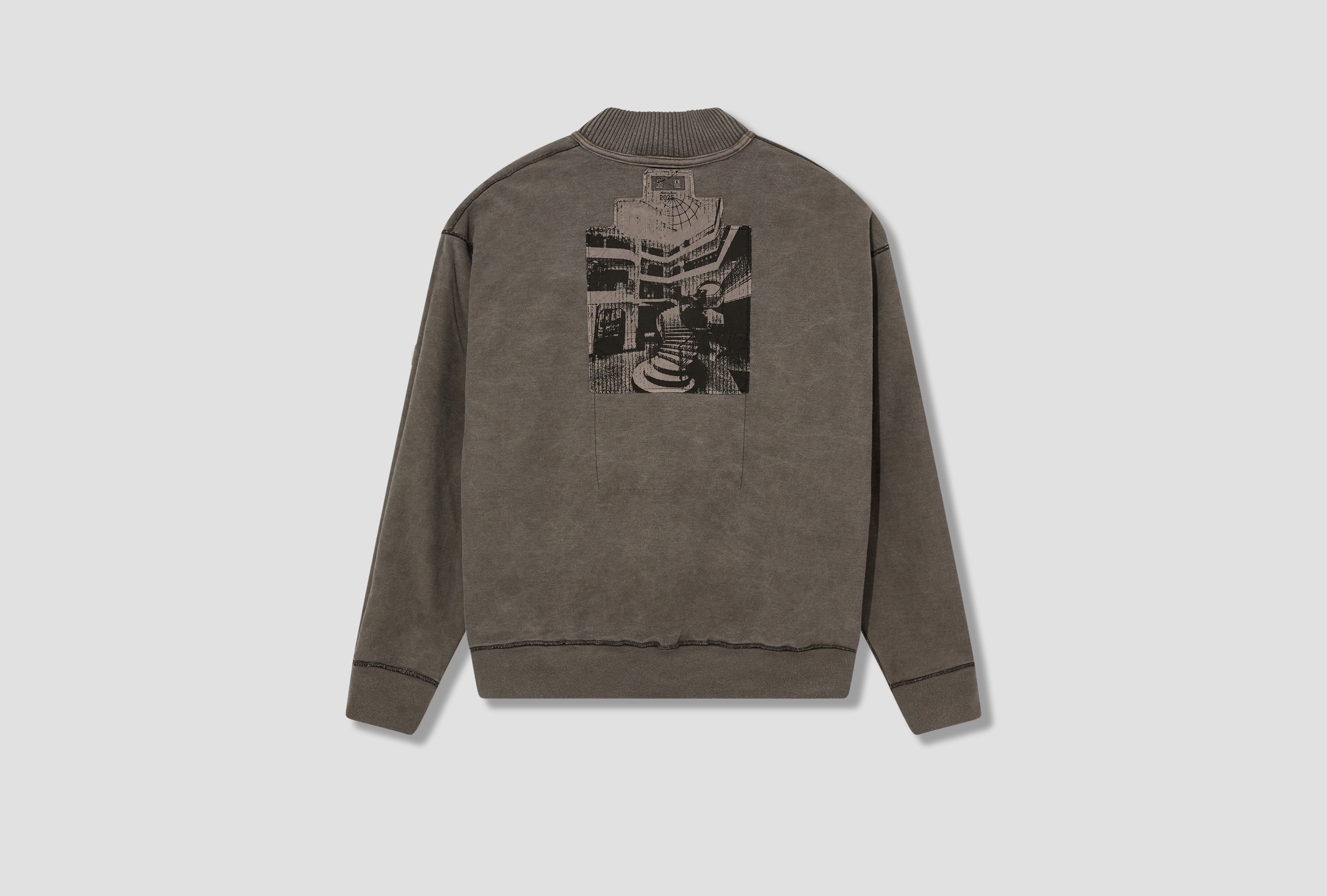 OVERDYE OVERLAP LIGHT CREW NECK CES27CS20 Brown