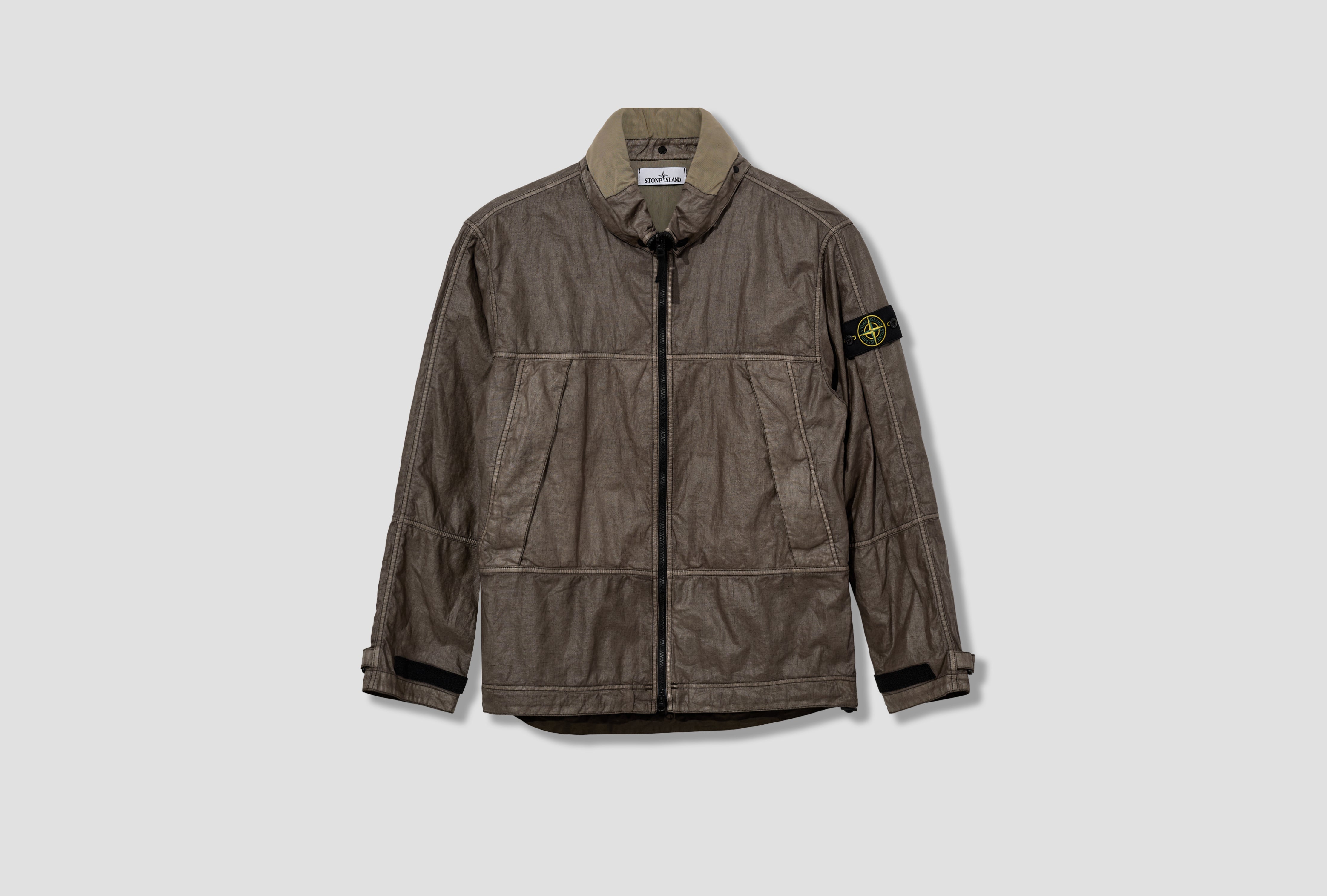 RAW LINEN PLATED-OVD GARMENT DYED K1 S15 41000 40 S0030 Green