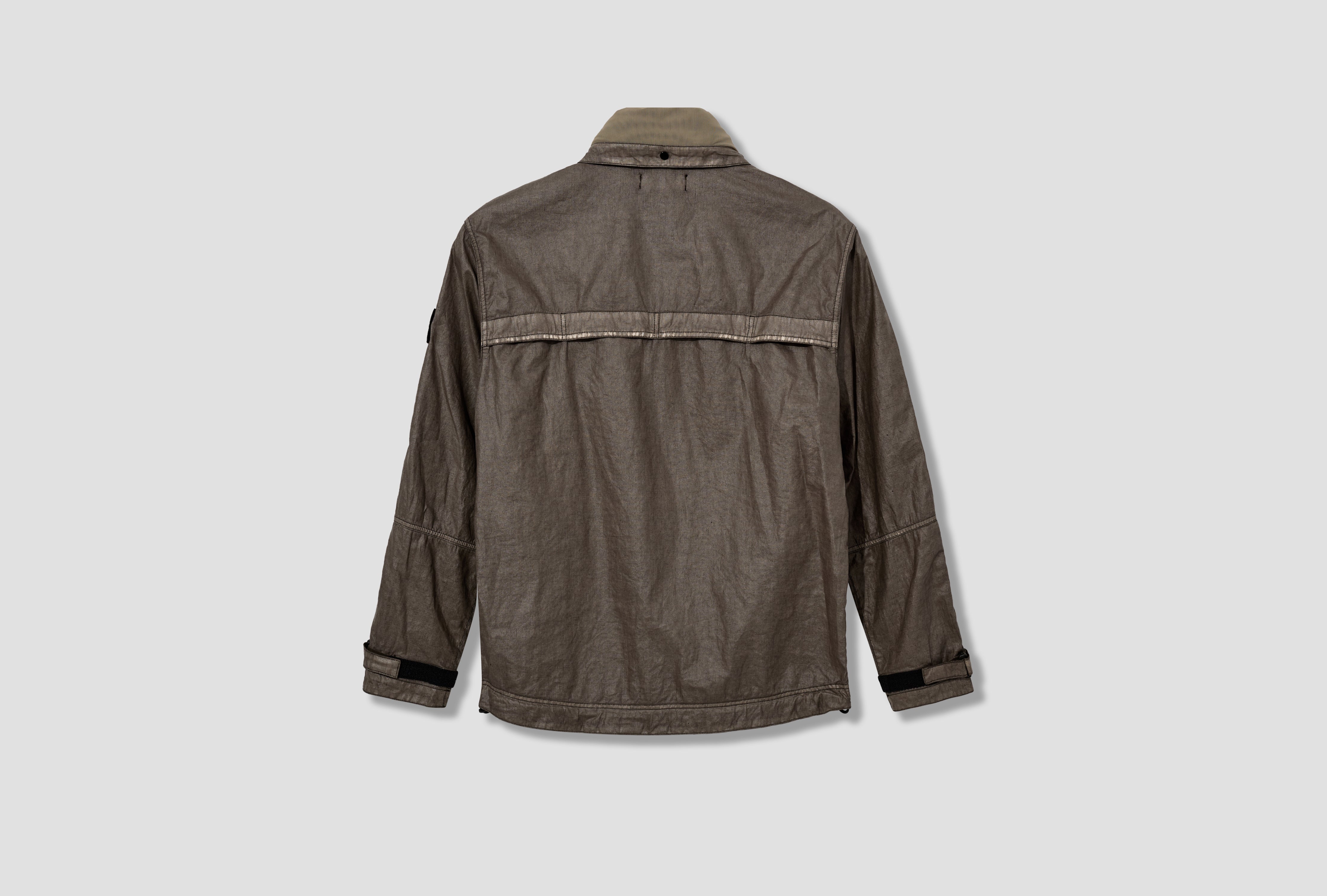 RAW LINEN PLATED-OVD GARMENT DYED K1 S15 41000 40 S0030 Green