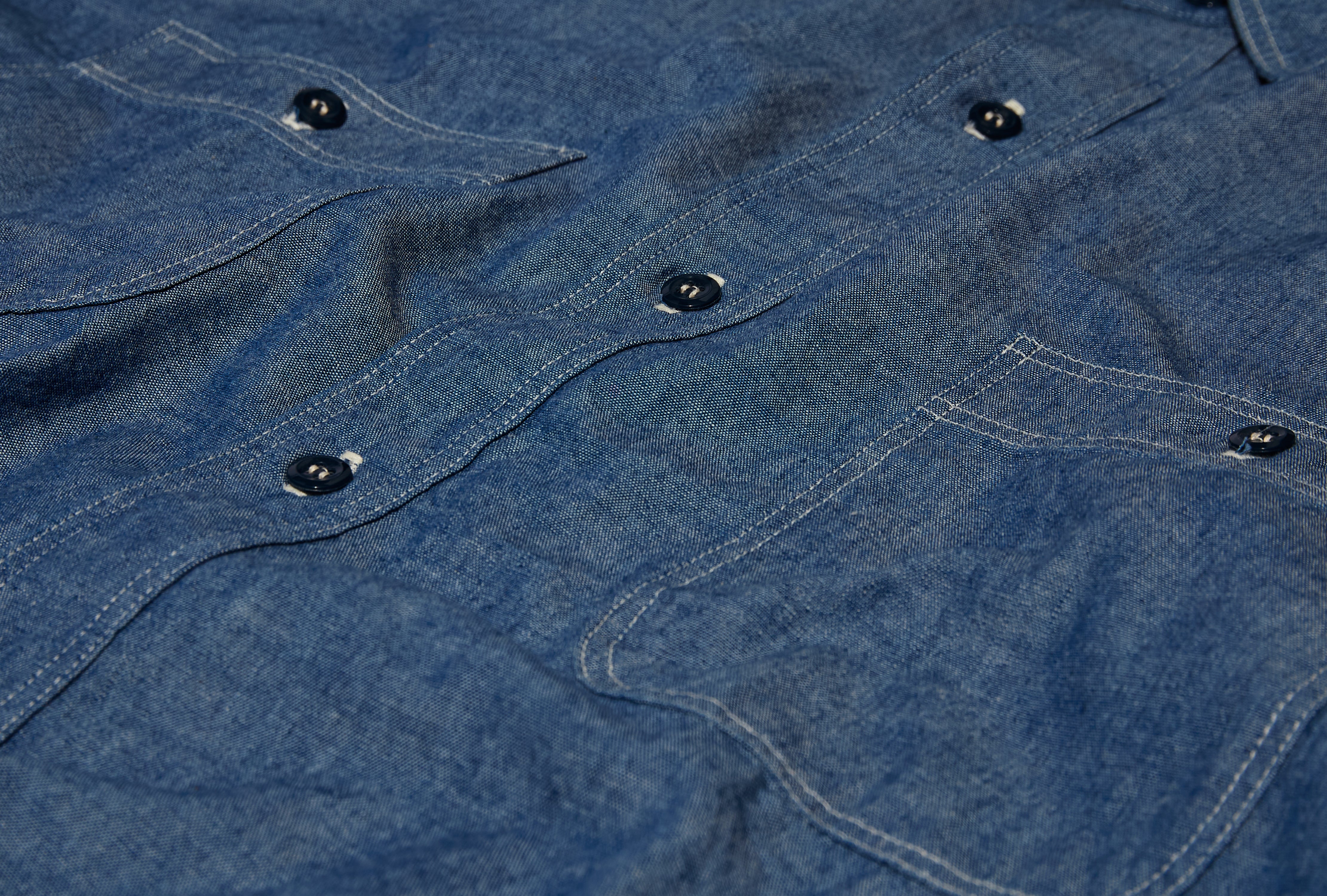 SHORT SLEEVE CHAMBRAY WORK SHIRT - 5OZ ORIGINAL CHAMBRAY 01-V8170-84 Light blue