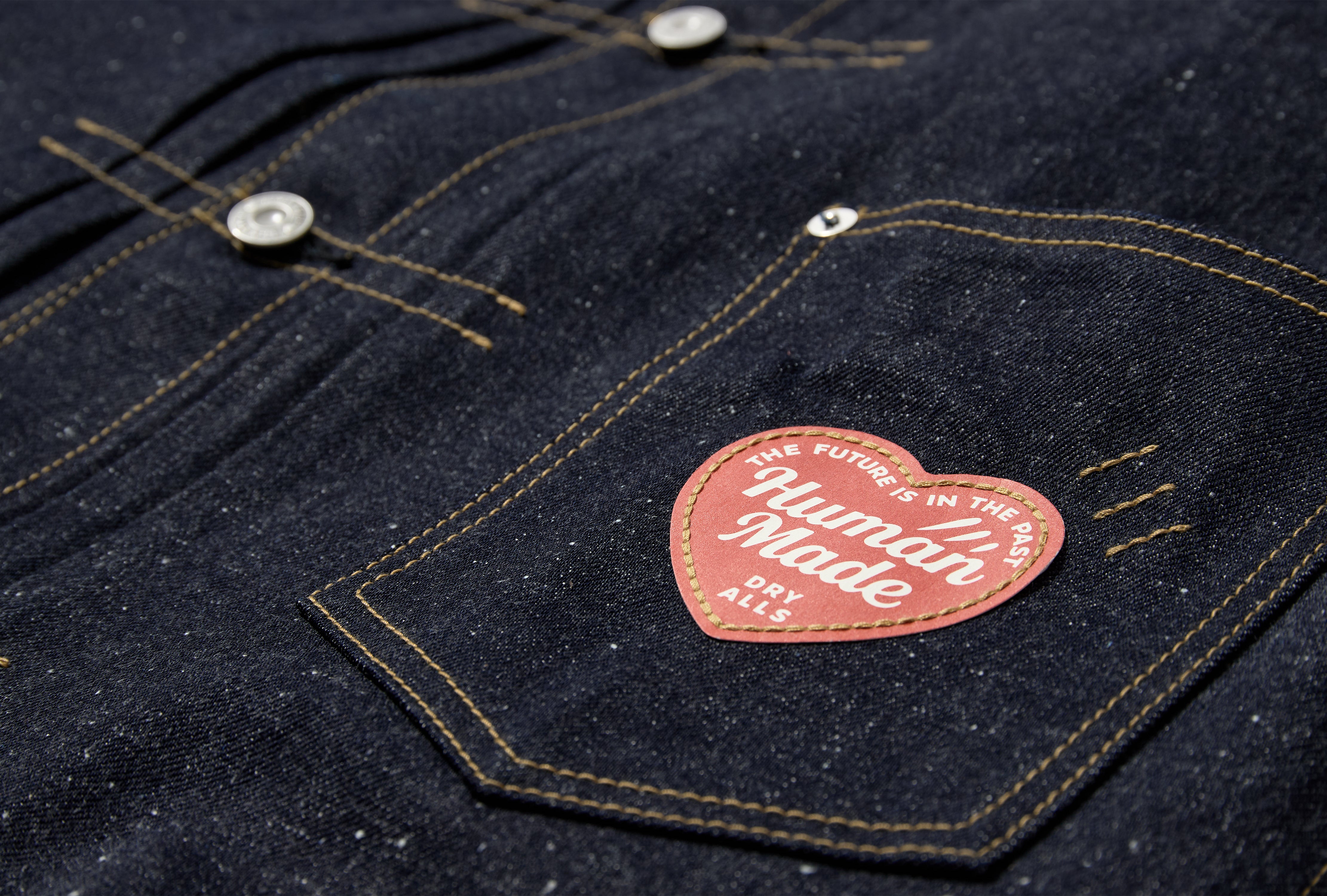 DENIM WORK JACKET PAST HM29JK002 Blue