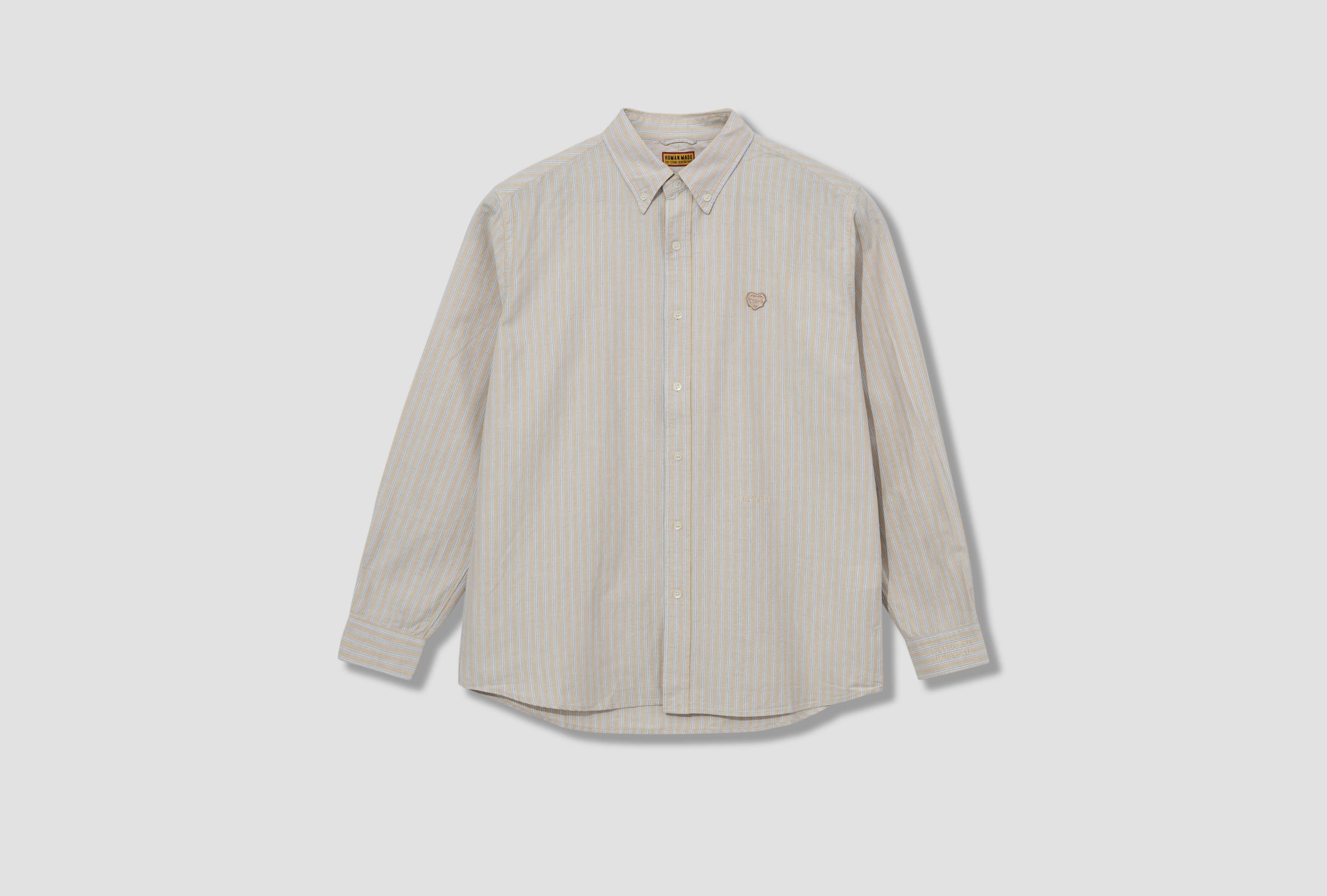 STRIPED BD SHIRT HM29SH011 Beige