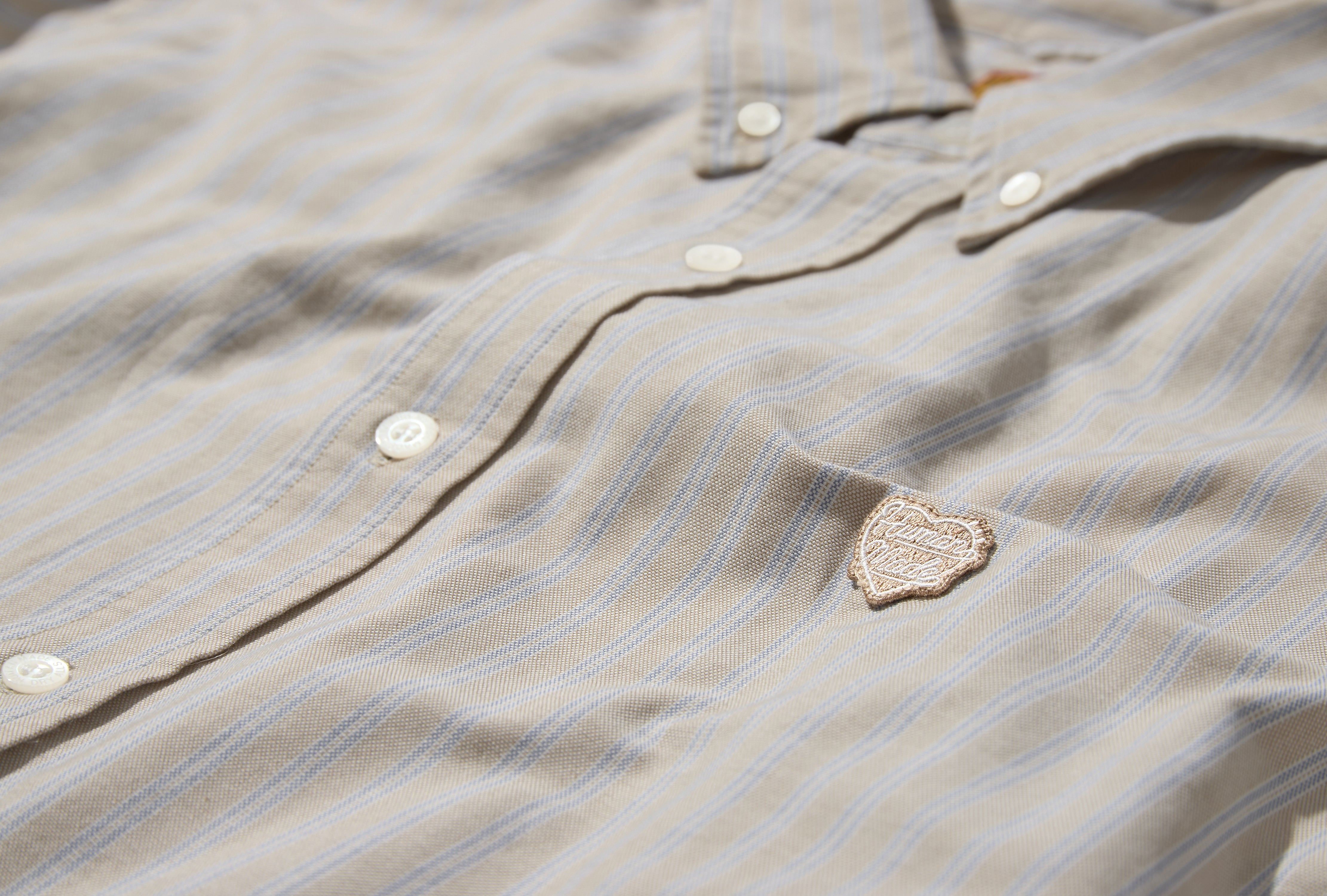 STRIPED BD SHIRT HM29SH011 Beige