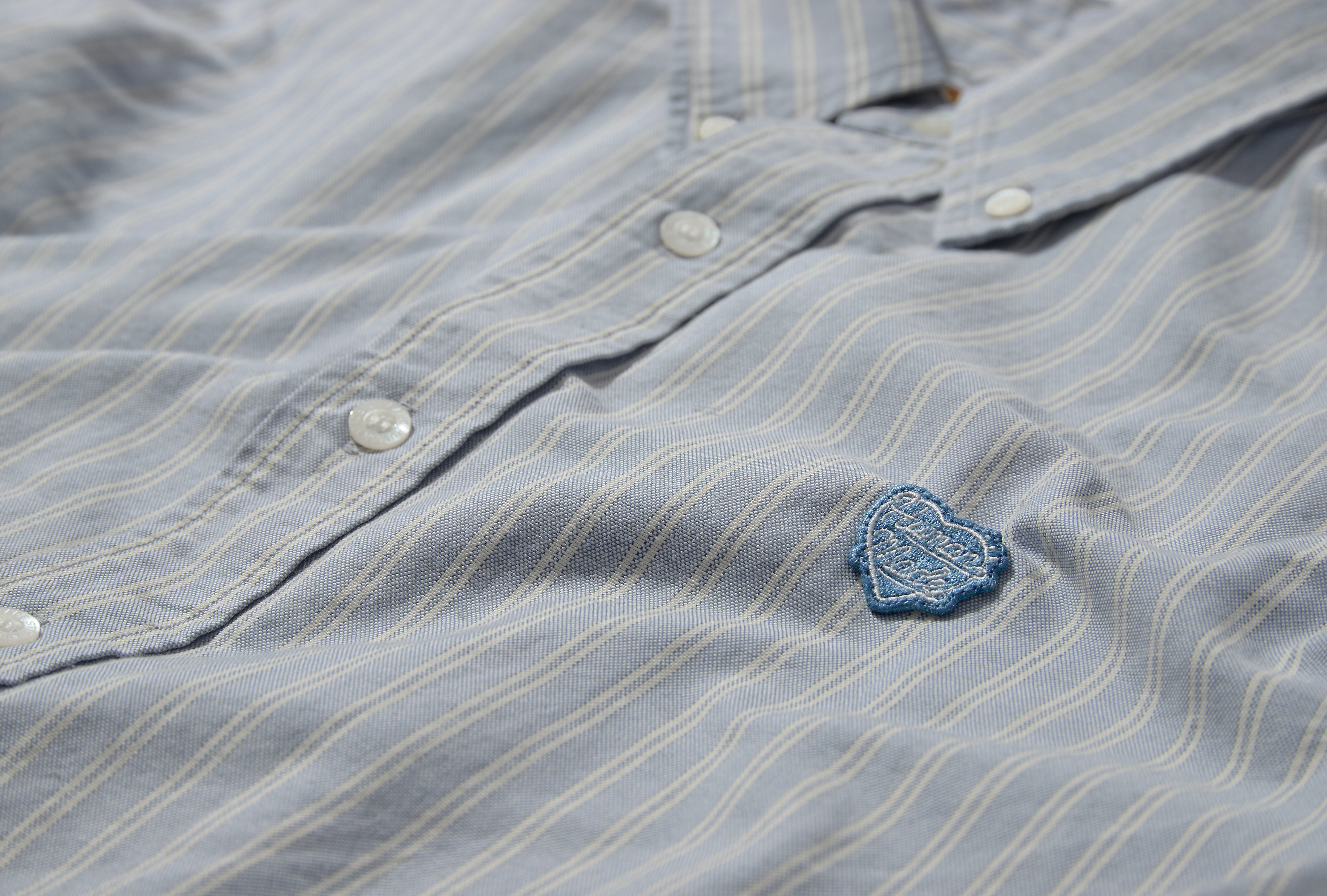 STRIPED BD SHIRT HM29SH011 Blue