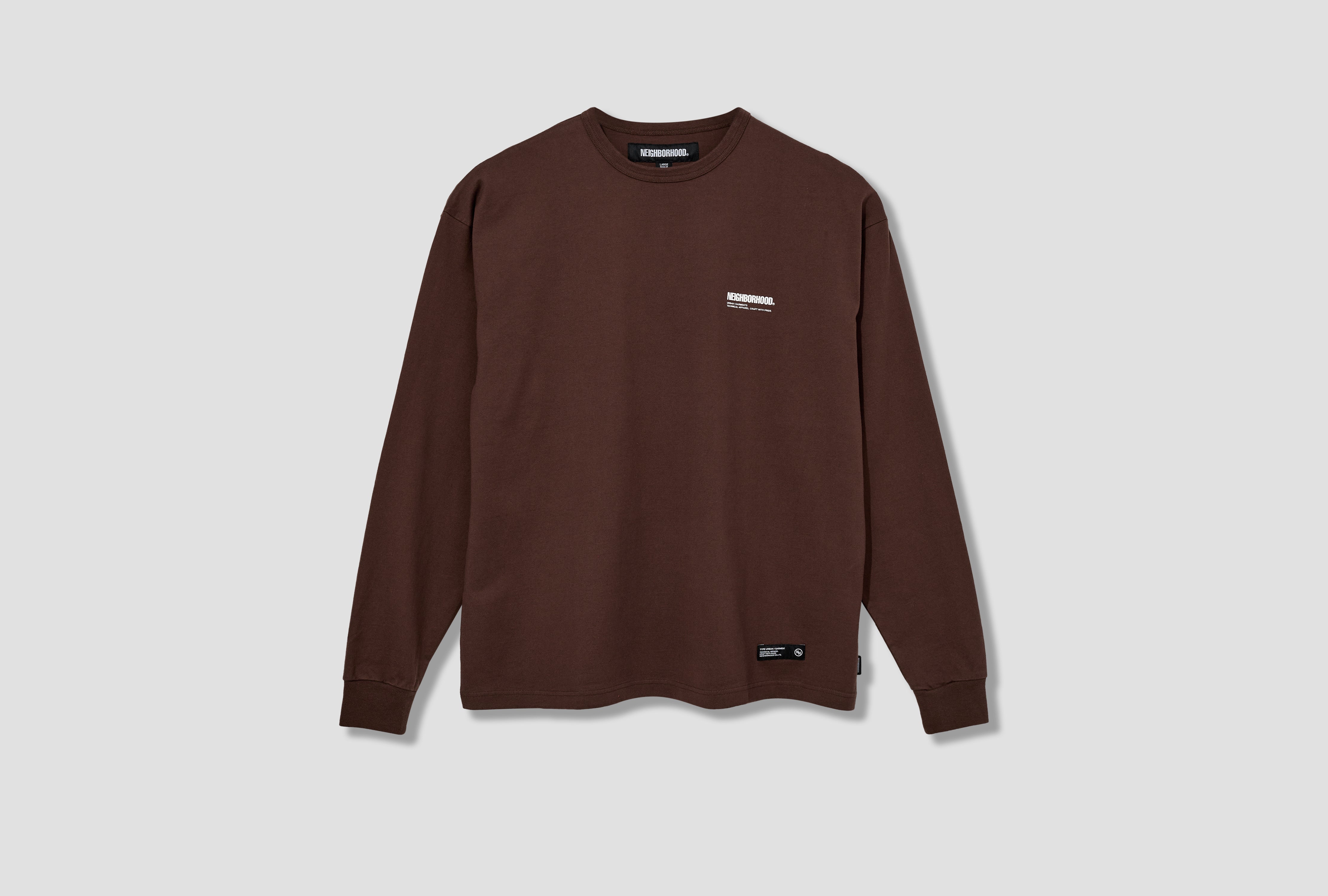 CLASSIC CREWNECK LS 251FPNH-CSM03 Brown
