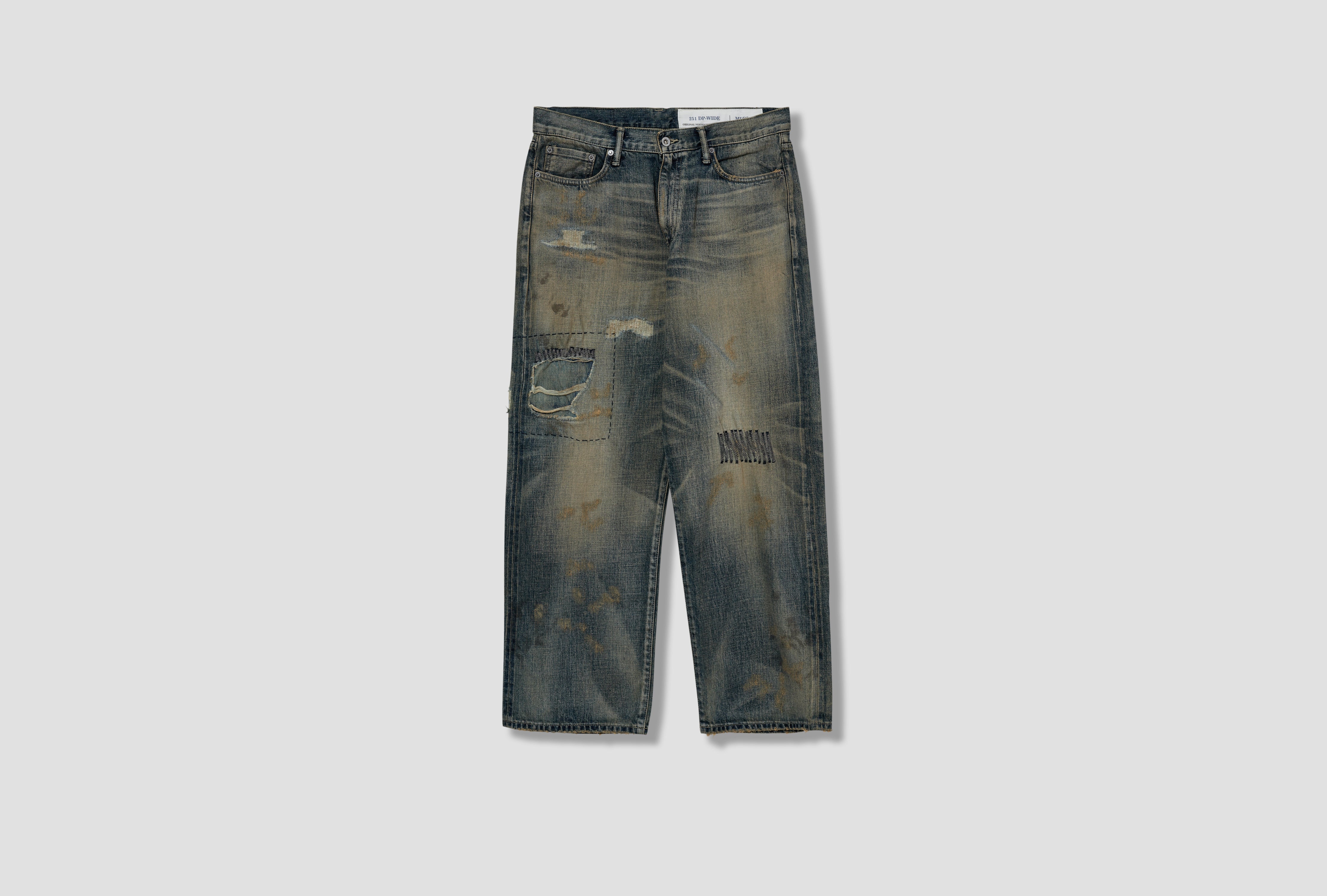 SAVAGE DENIM DP WIDE PANTS 251XBNH-PTM07 Blue