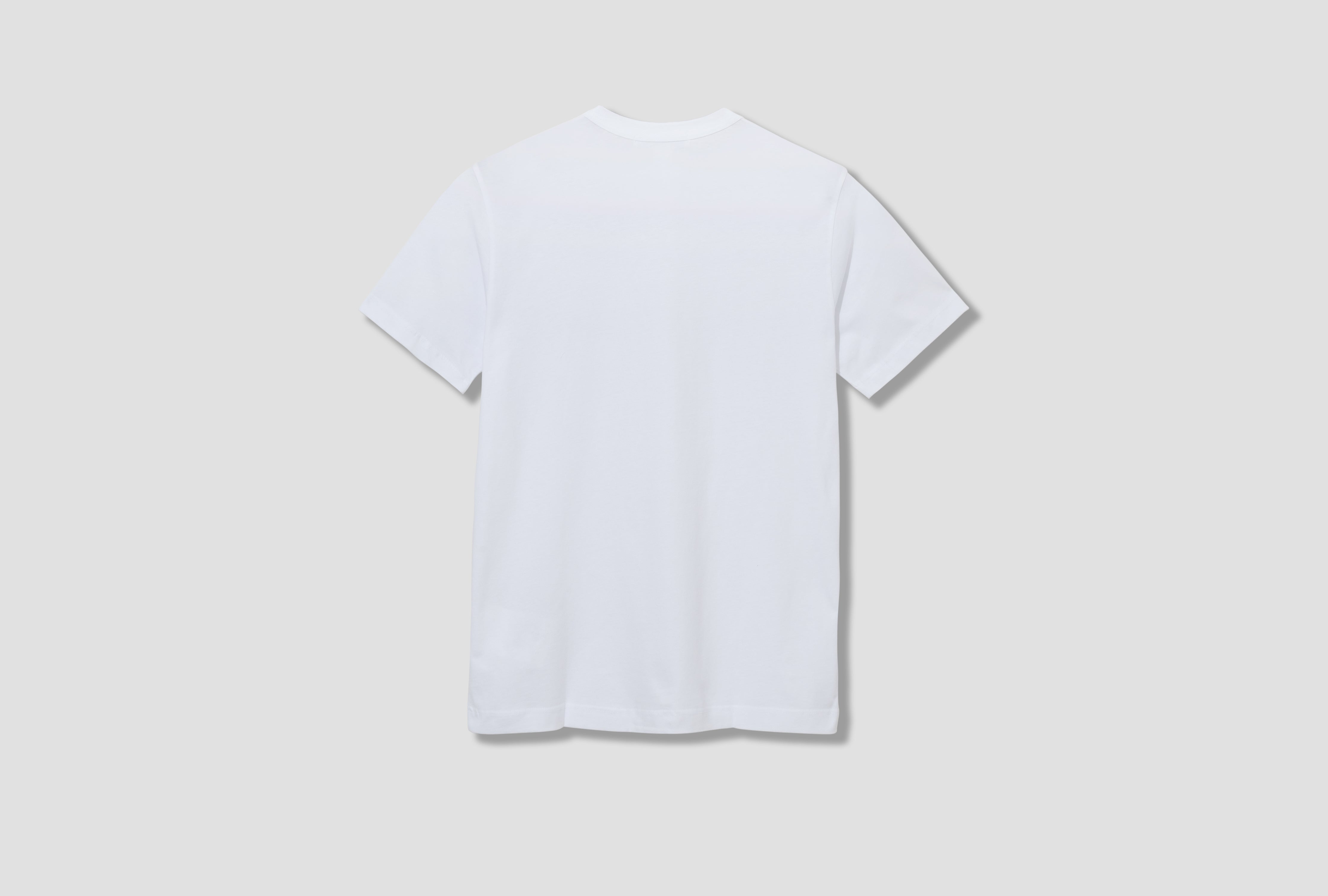 COTTON JERSEY PLAIN WITH PRINTED "CDG SHIRT" LOGO ON CHEST FO-T026-S25 White