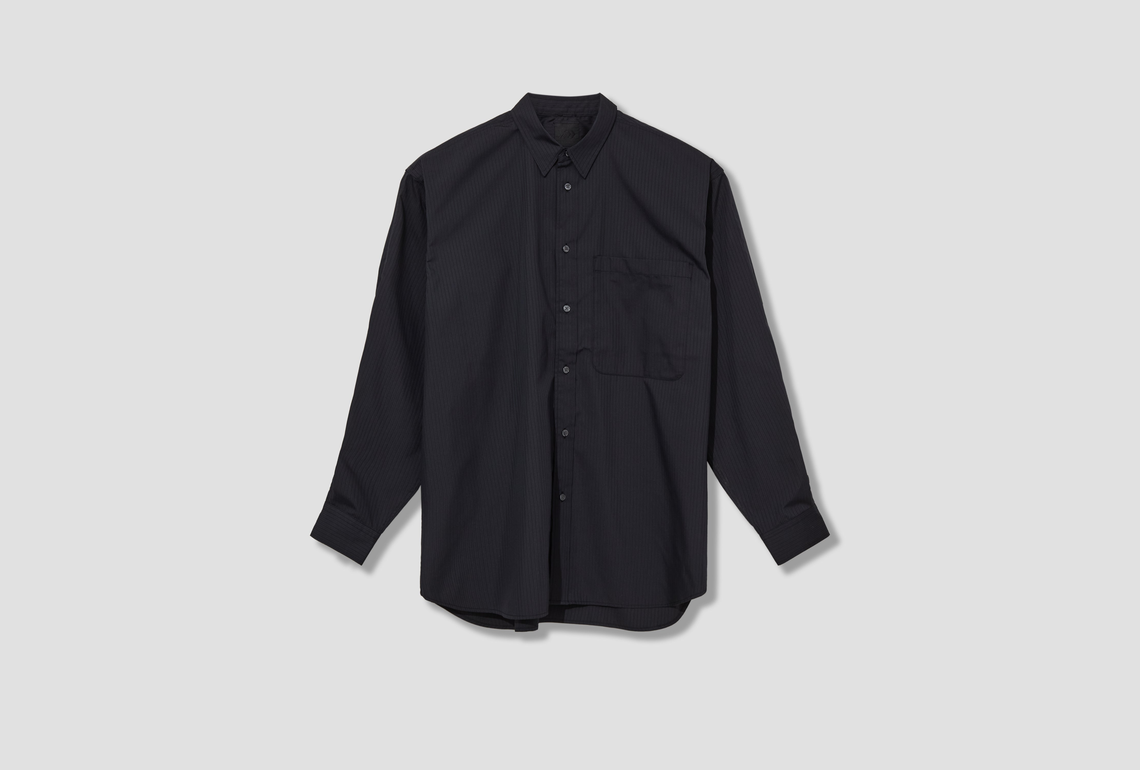 TECH REGULAR STRIPESHIRT L/S 88-11-0053-704 Black