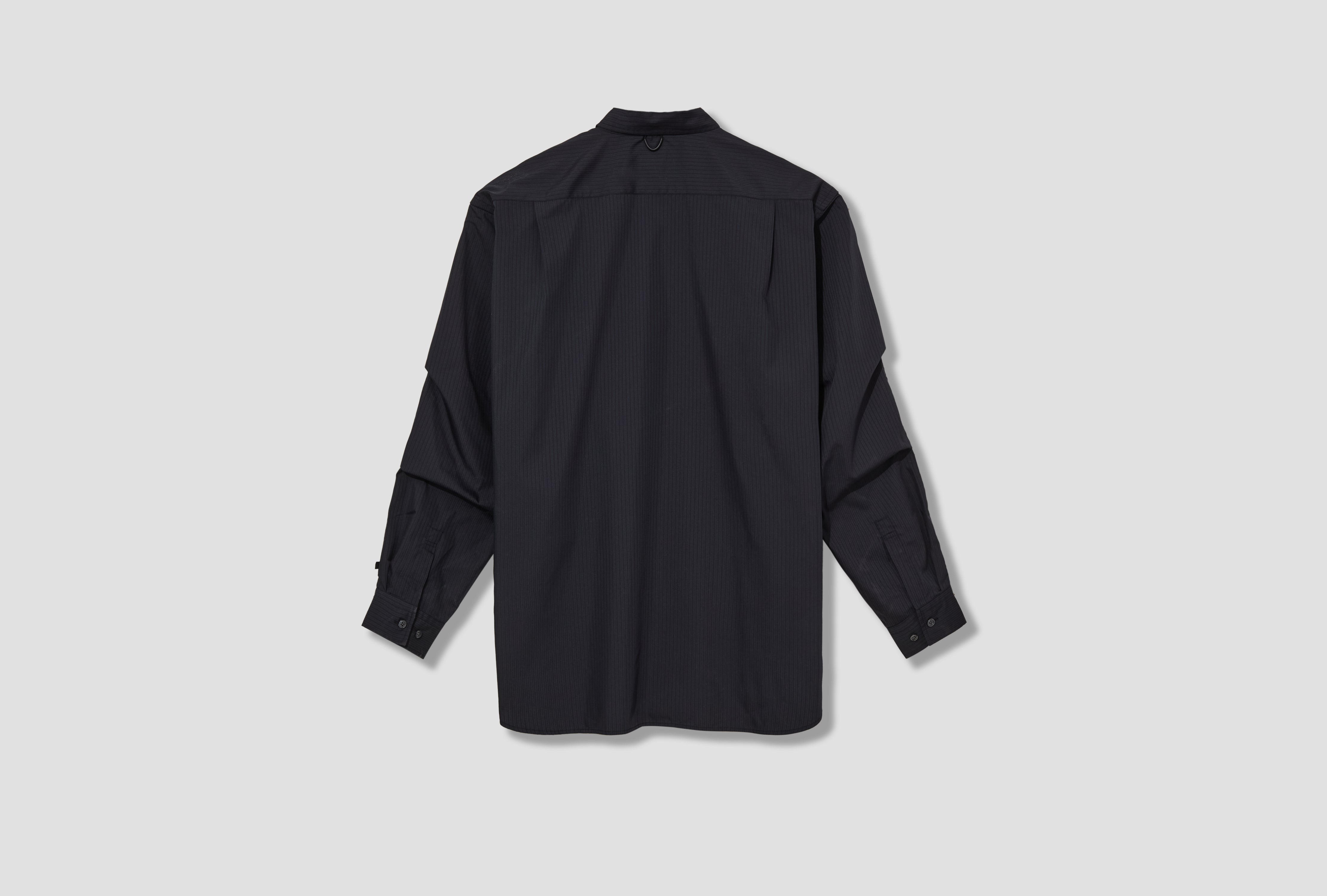 TECH REGULAR STRIPESHIRT L/S 88-11-0053-704 Black