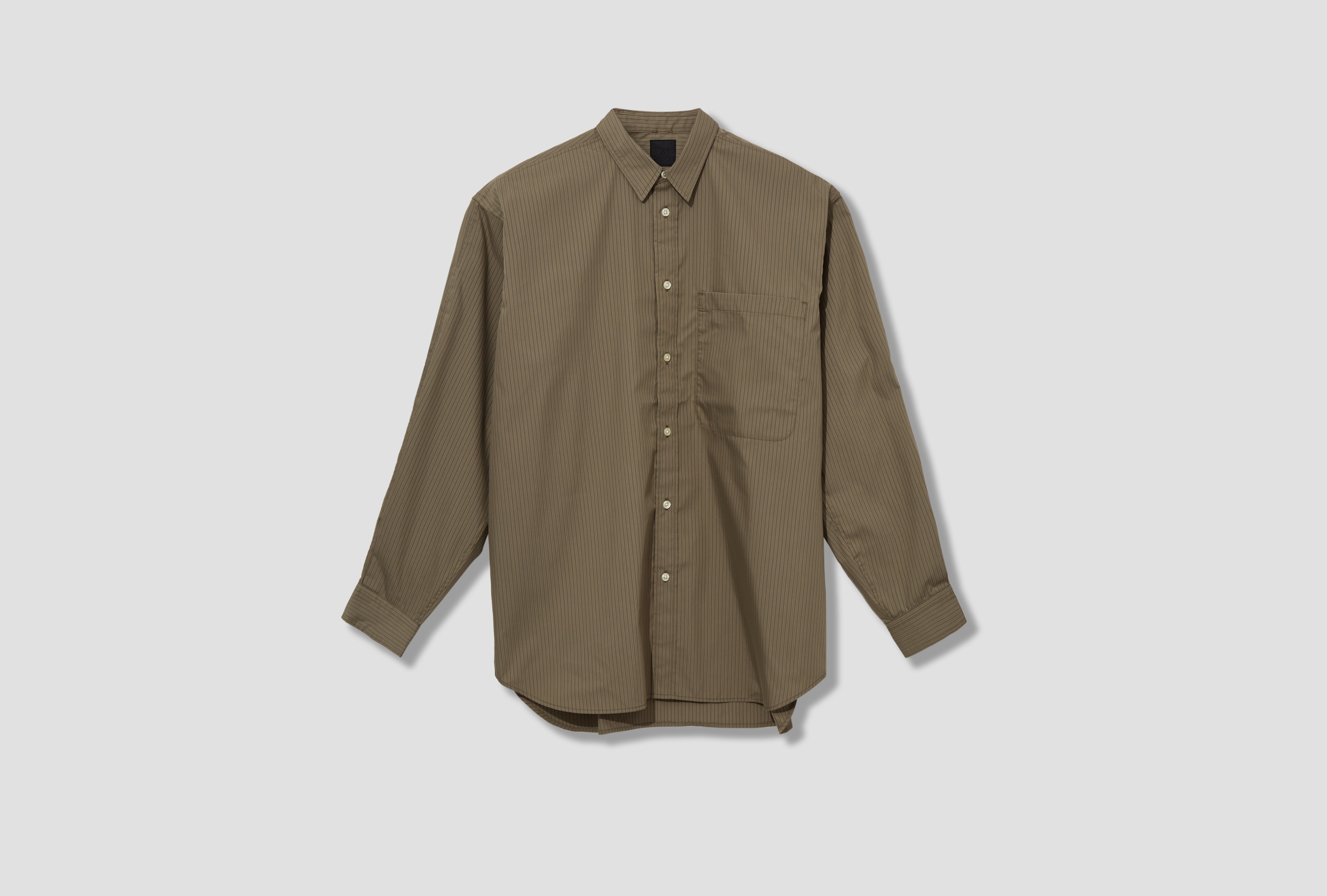 TECH REGULAR STRIPESHIRT L/S 88-11-0053-704 Grey