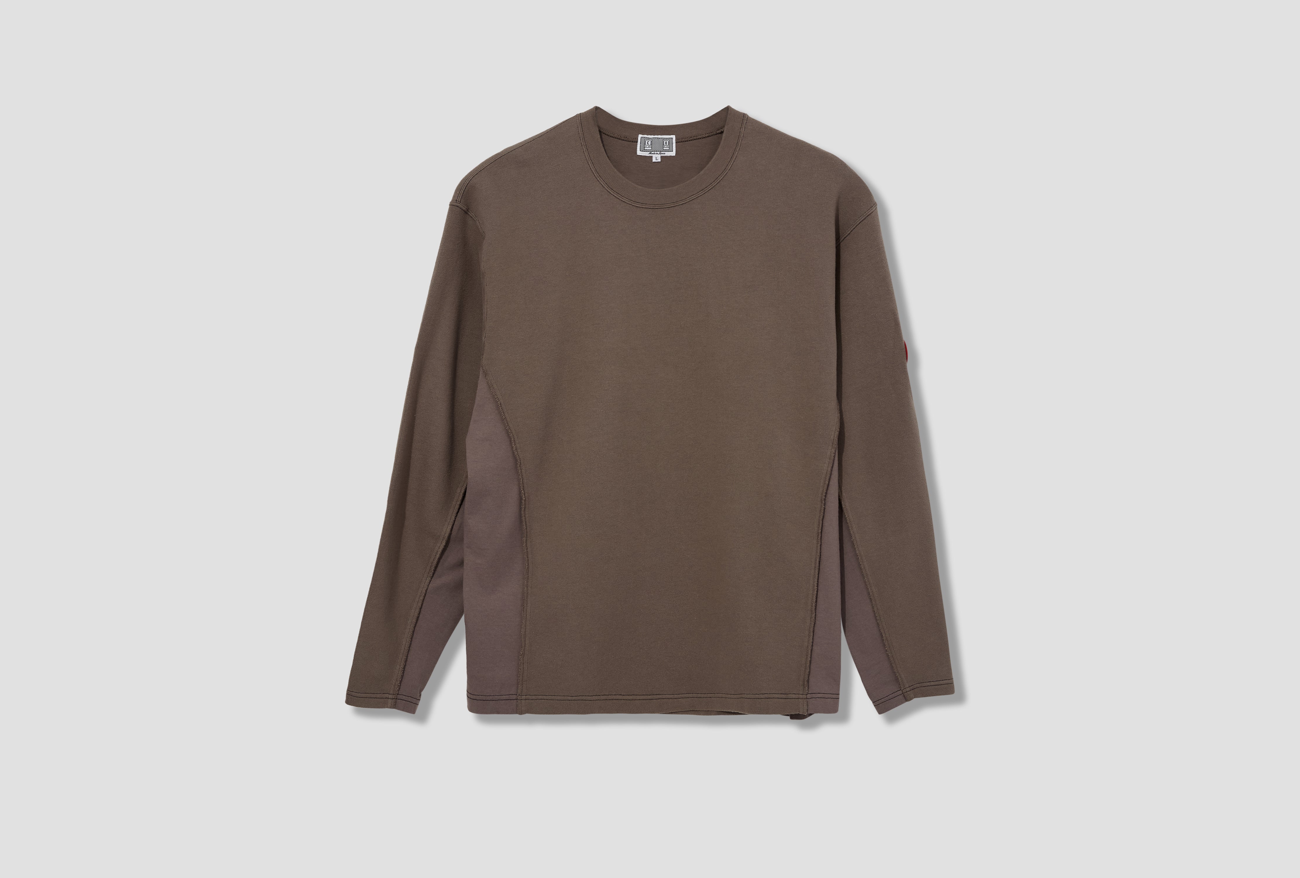 SIDE SEAM DBL KNIT LONG SLEEVE CES27CS14 Charcoal
