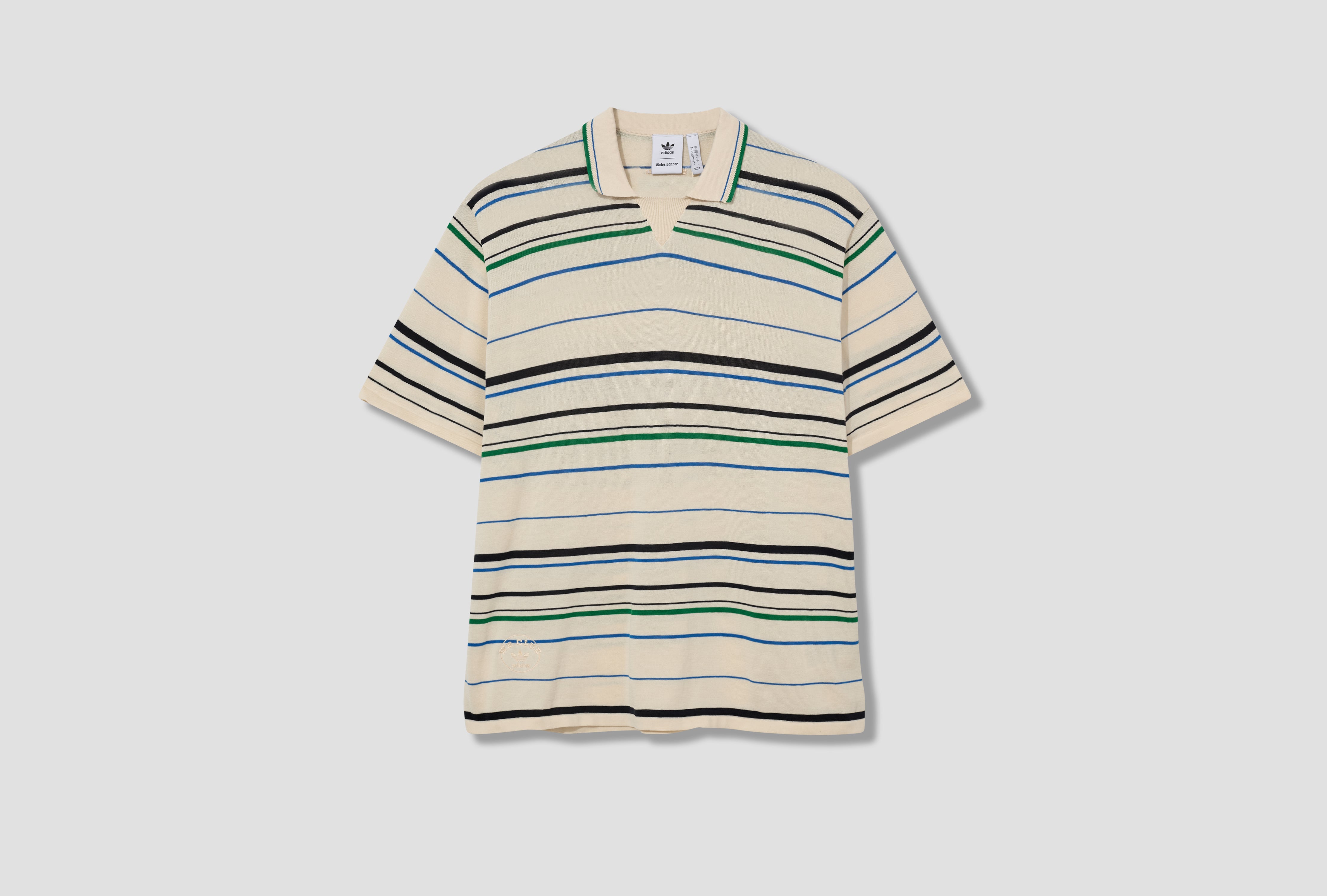 WB KNIT POLO - WONWHI / GREEN / BLUBIR JM8203