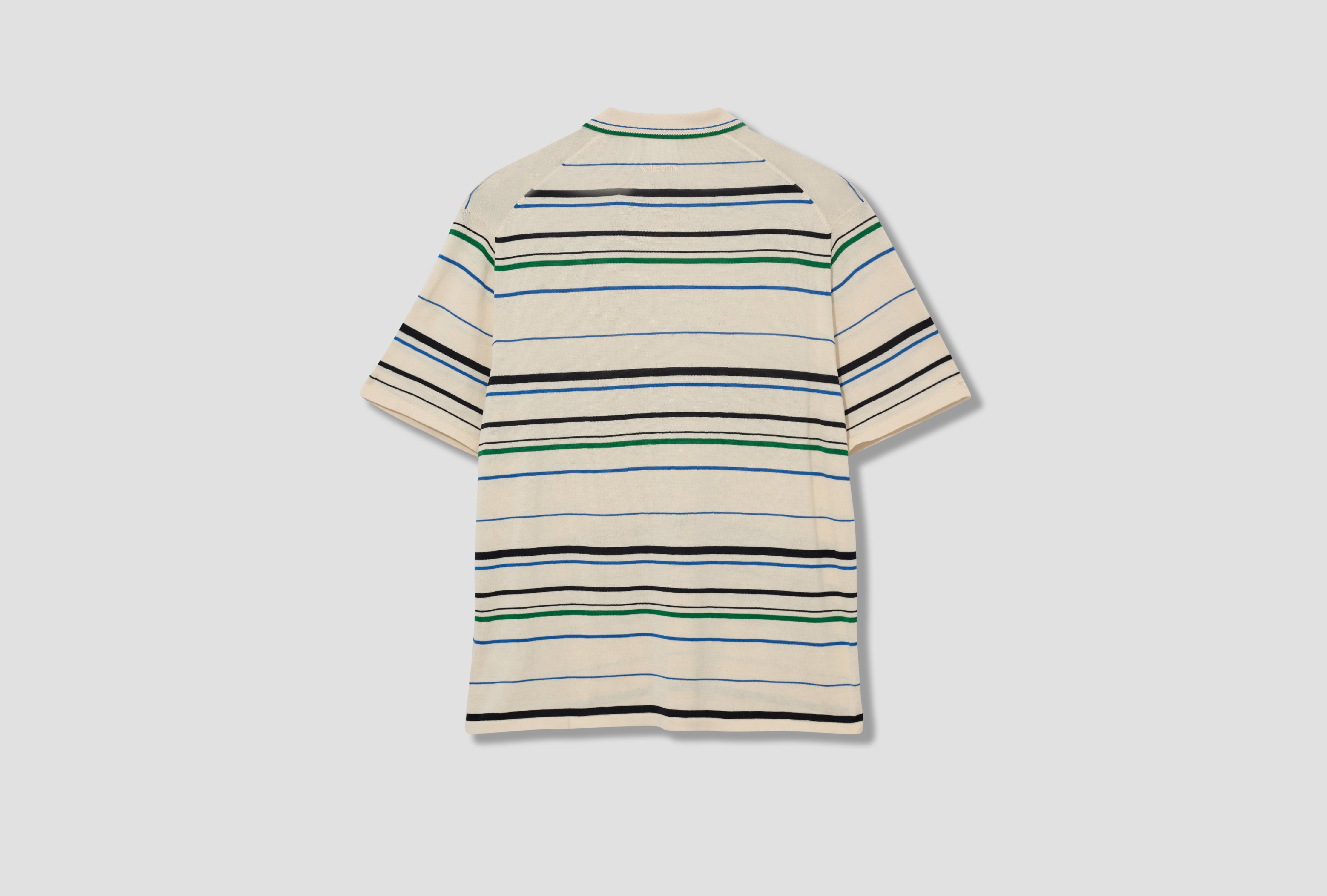 WB KNIT POLO - WONWHI / GREEN / BLUBIR JM8203