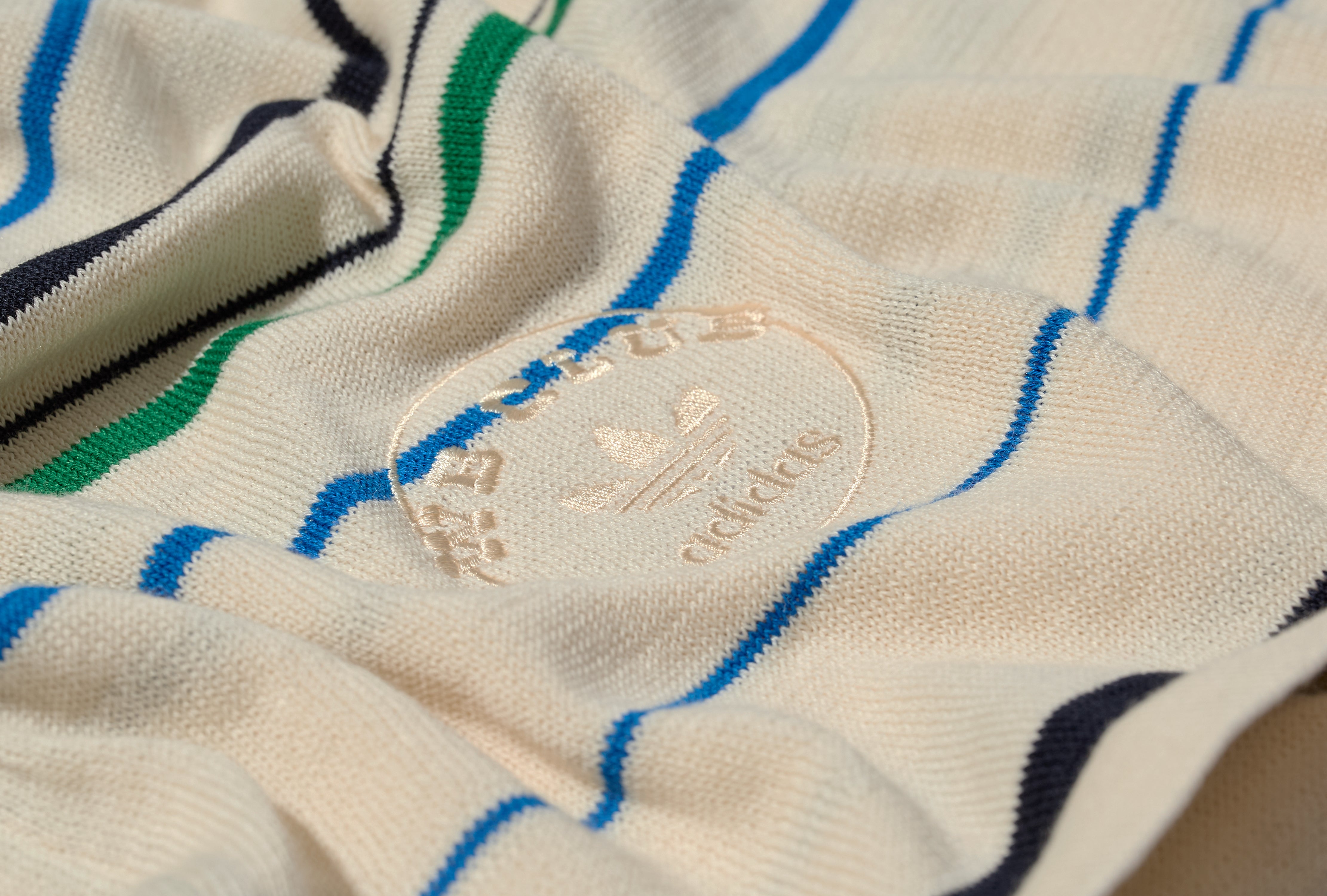 WB KNIT POLO - WONWHI / GREEN / BLUBIR JM8203