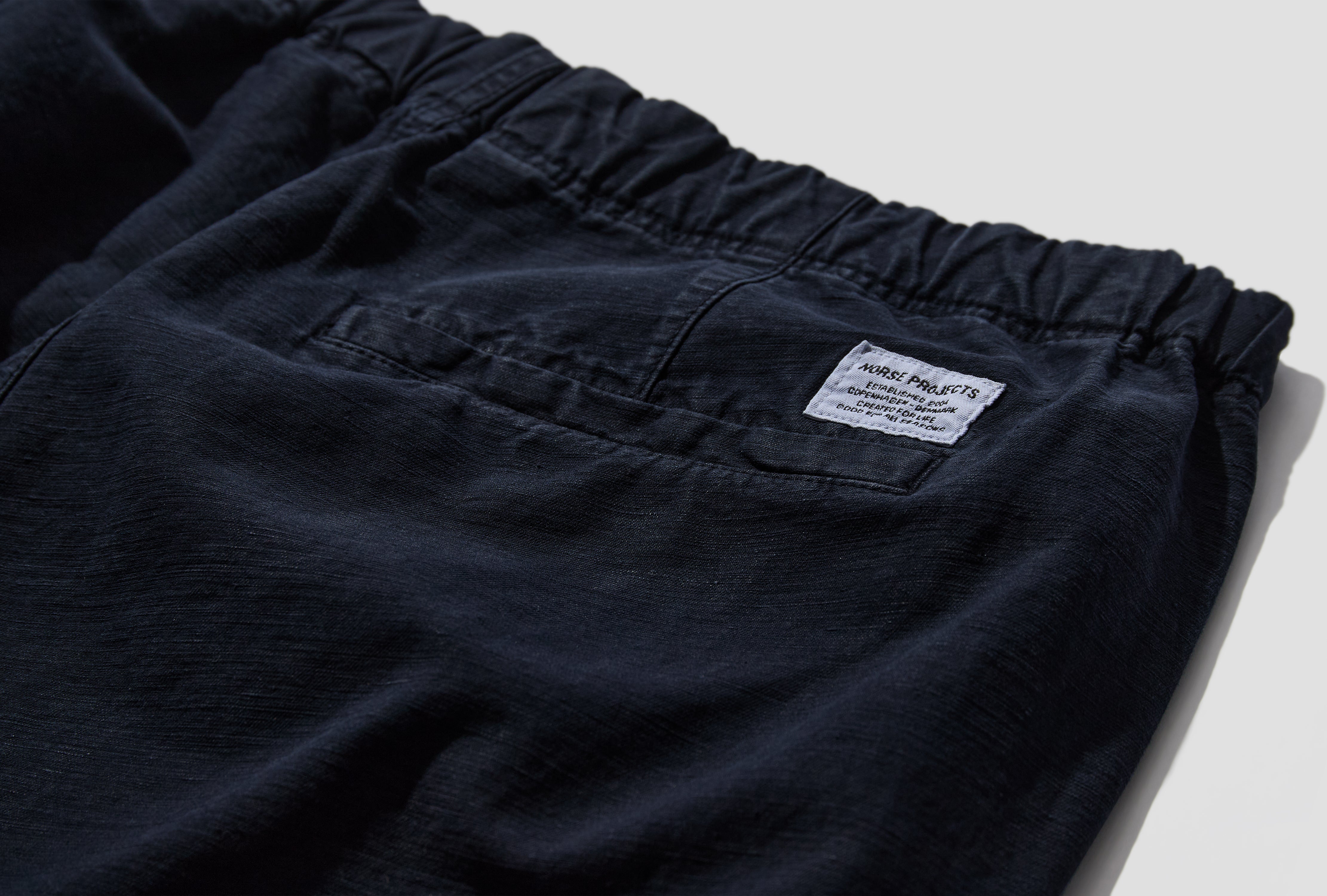 EZRA RELAXED COTTON LINEN TROUSER N25-0420 Navy