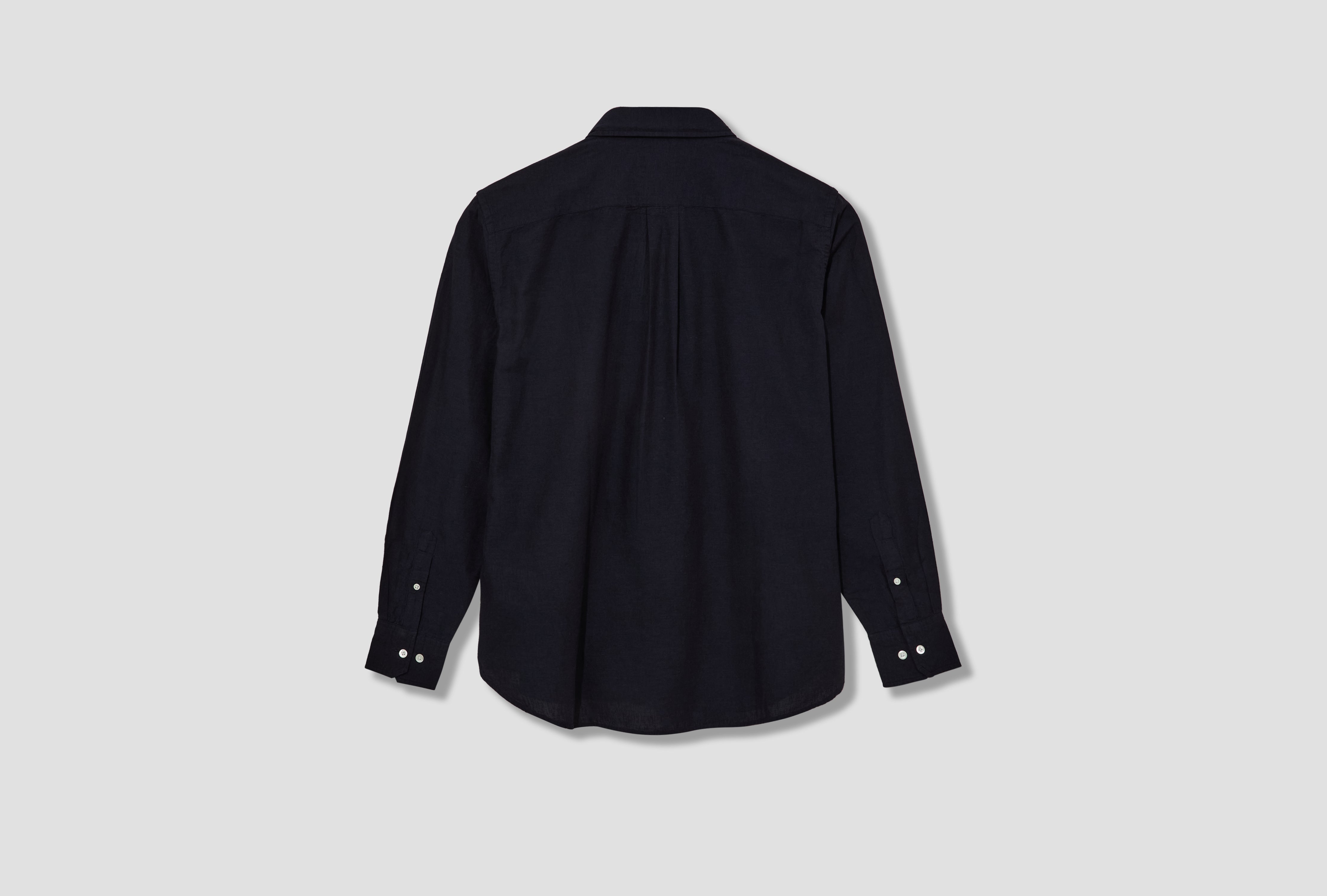 ALGOT RELAXED COTTON LINEN SHIRT N40-0832 Navy