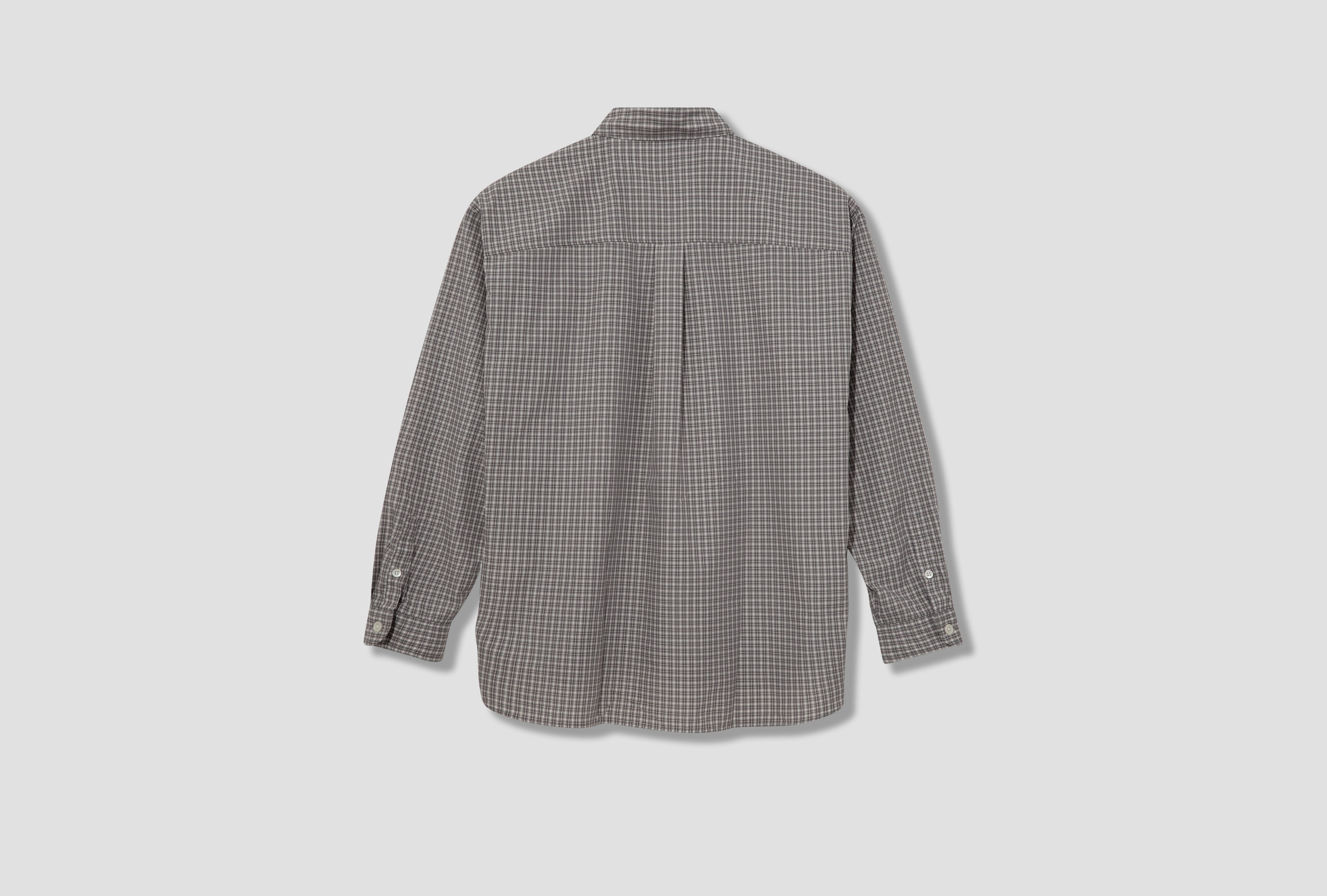 PLAID PATTERN BD SHIRT LS 251BENH-SHM04 Grey